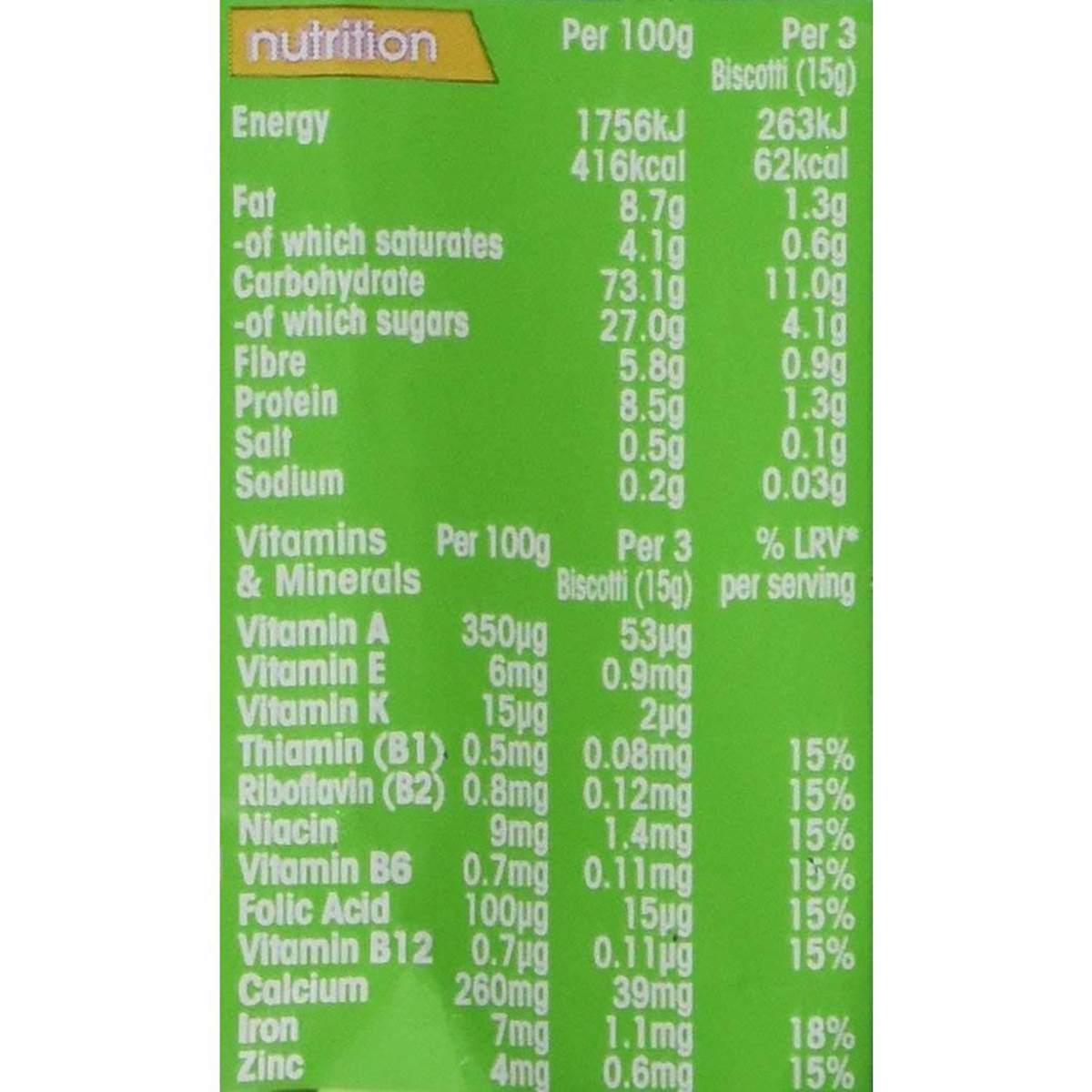 Heinz Biscotti Snack, Chocolate - 60g