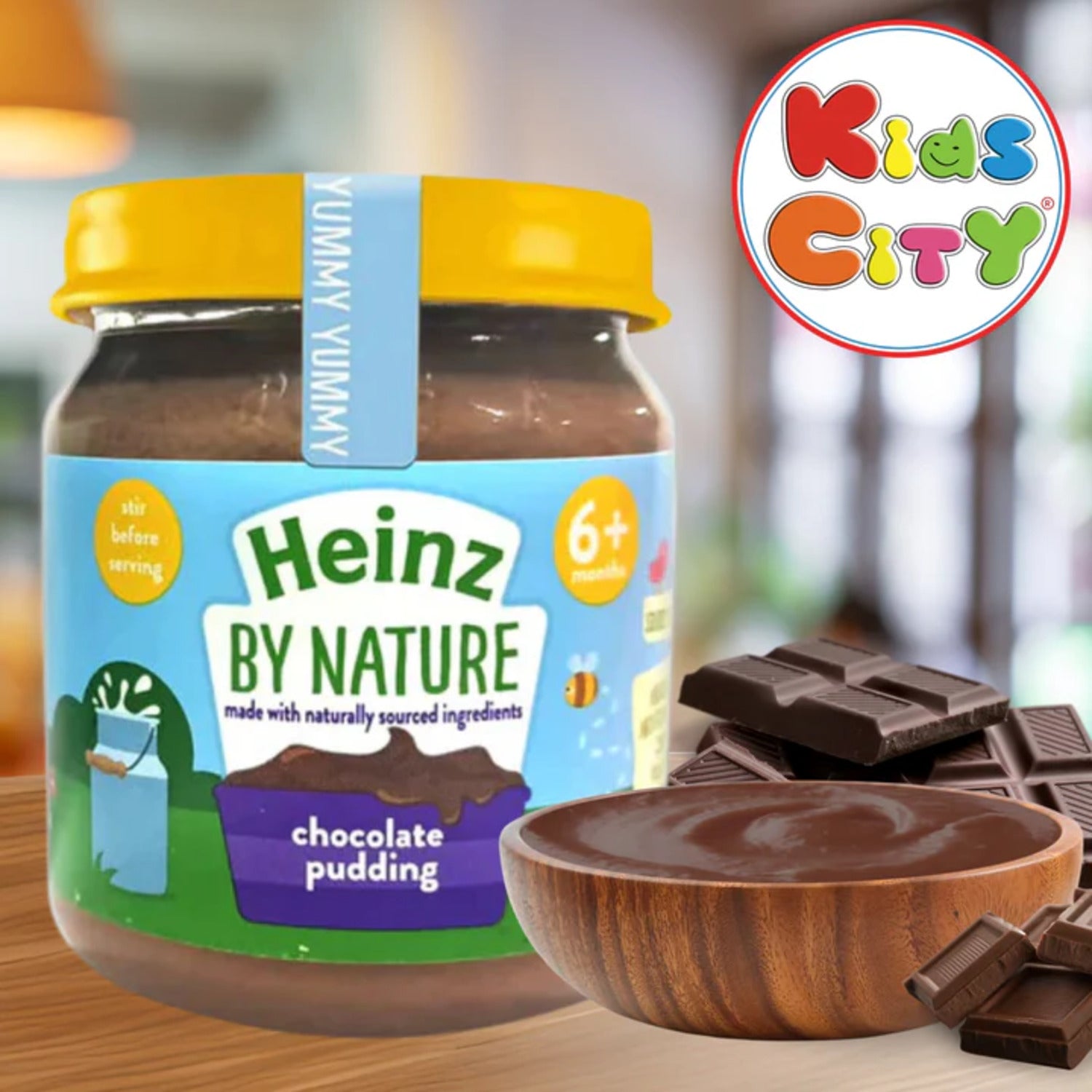 Heinz By Nature Baby Puree Bottle, Chocolate Pudding - 120g