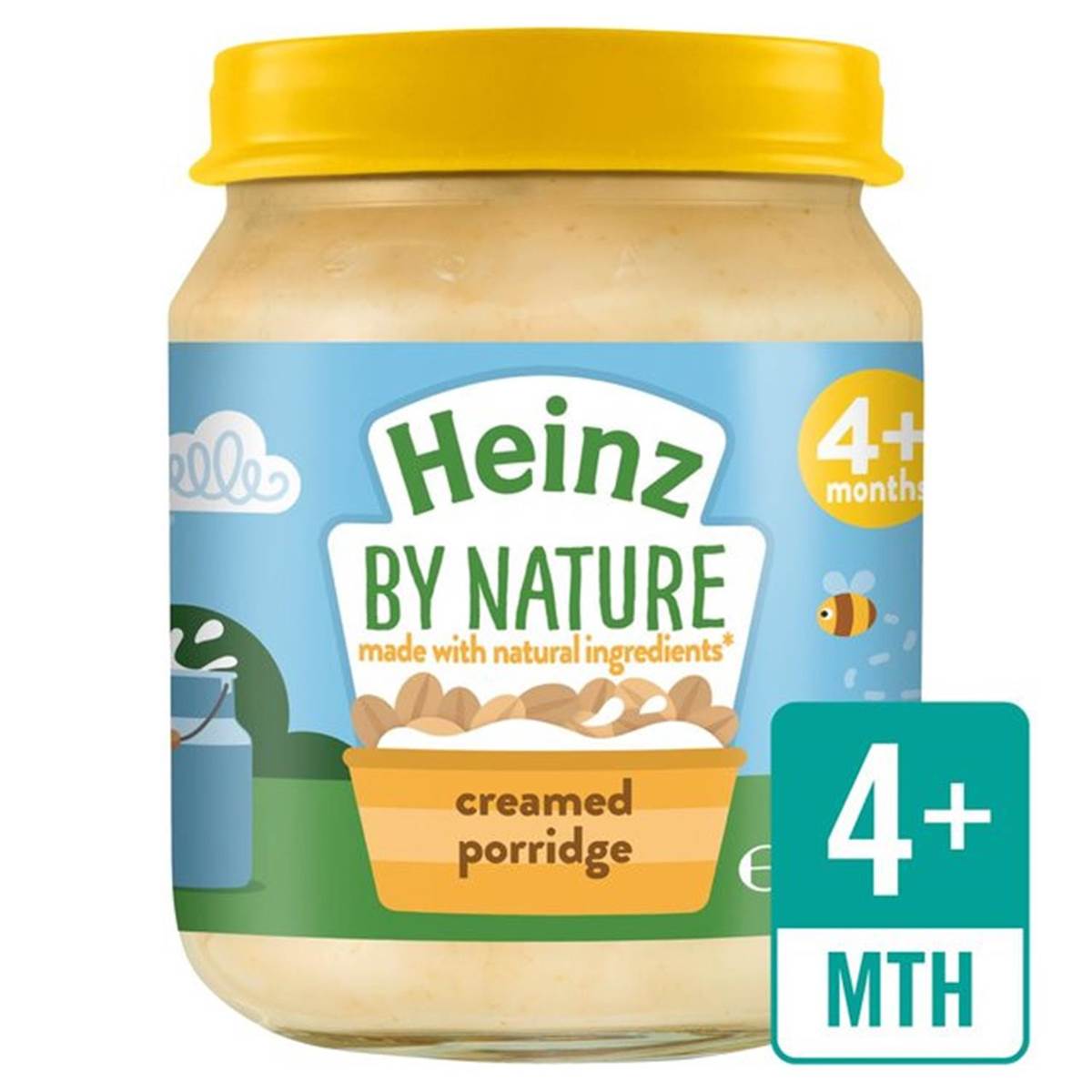 Heinz By Nature Baby Puree Bottle, Creamed Porridge - 120g
