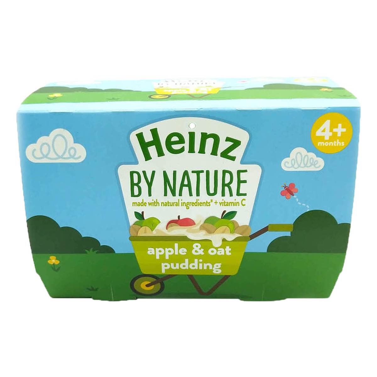 Heinz Baby Food Custard 4 pack Apple, Oat Pudding, 400g 4x100g
