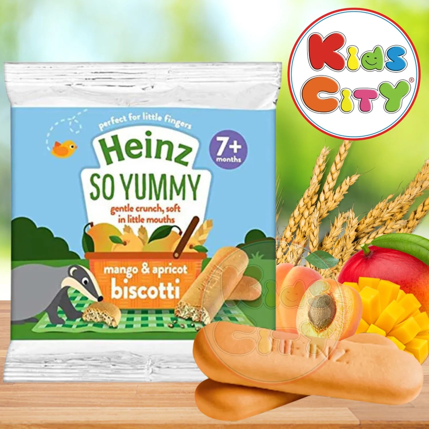 Heinz Biscotti Snack, Mango And Apricot - 60g