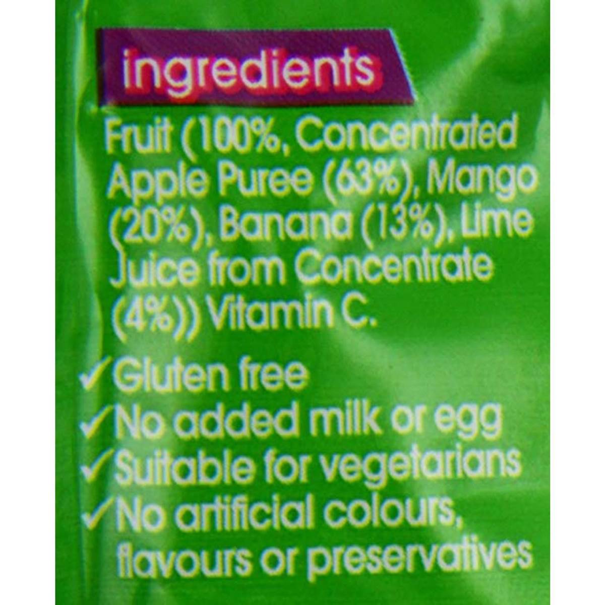 Heinz Baby Food Pouch, Mango, Banana & Lime Puree - 100g