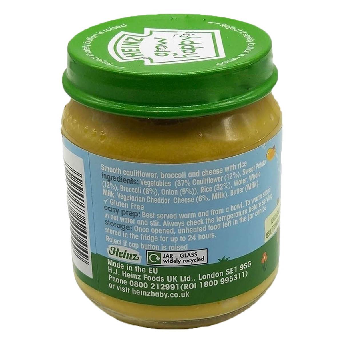 Heinz By Nature Baby Puree Bottle, Cauliflower Broccoli Cheese - 120g