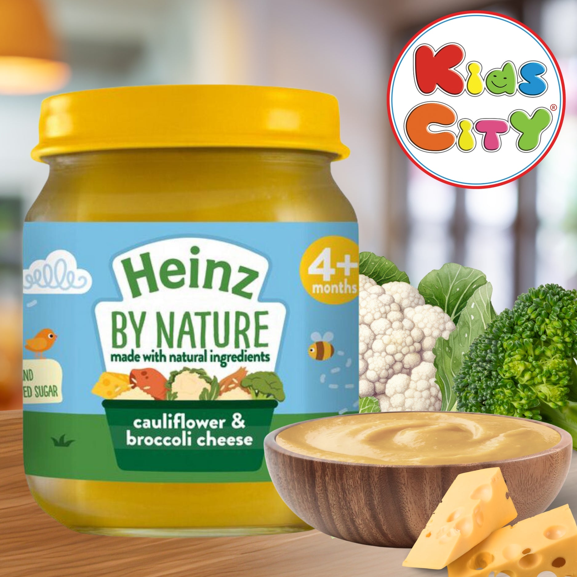 Heinz By Nature Baby Puree Bottle, Cauliflower Broccoli Cheese - 120g