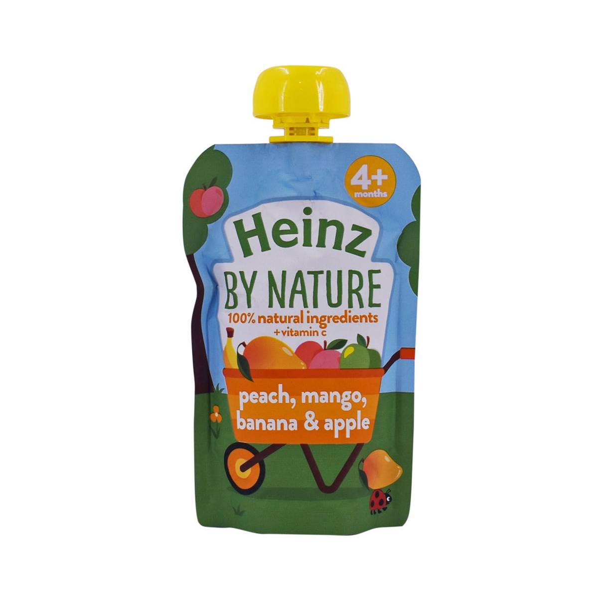 Heinz Baby Puree, Peach Mango Banana & Apple Puree - 100g