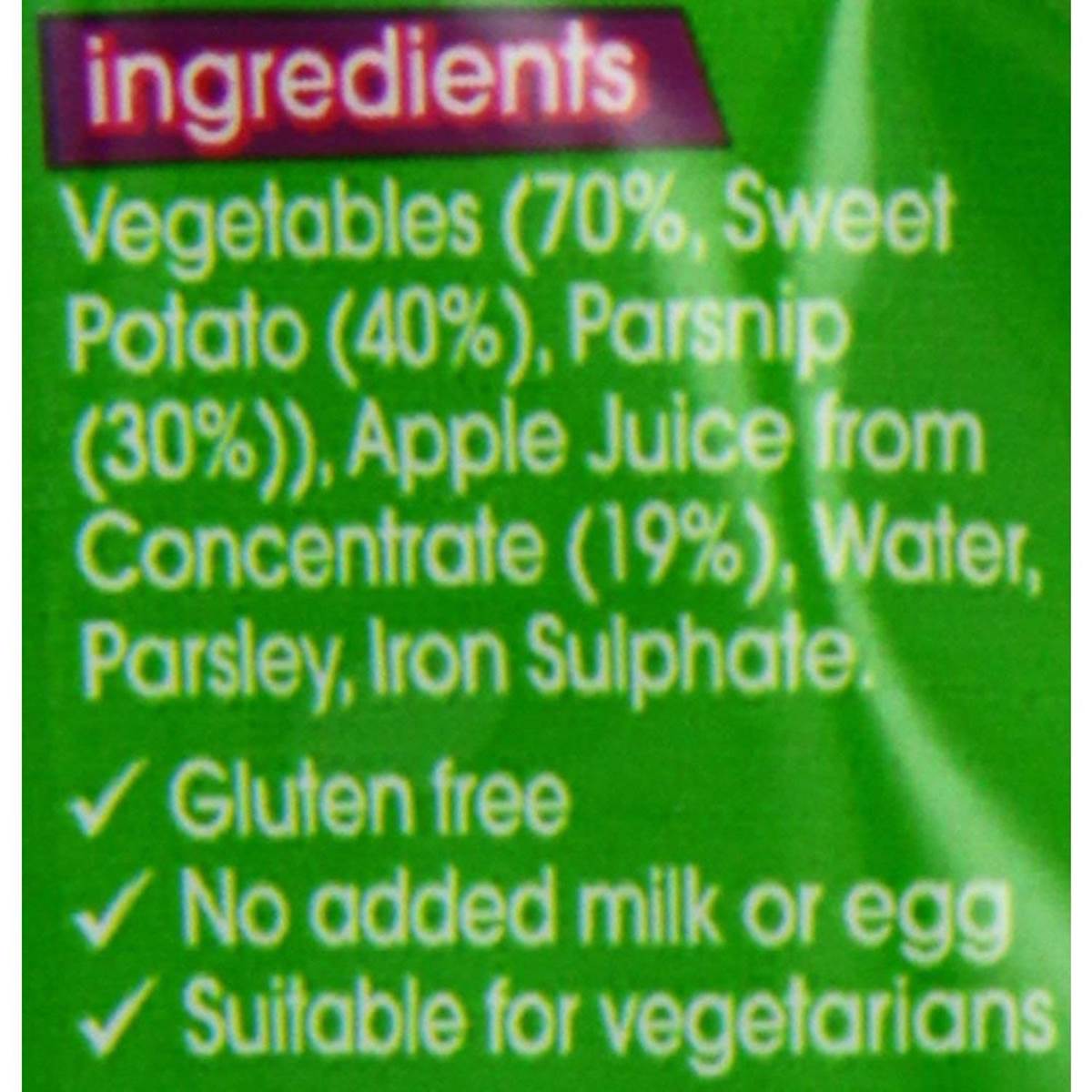 Heinz Baby Food Pouch, Sweet Potato, Parsnip & Apple Puree - 100g