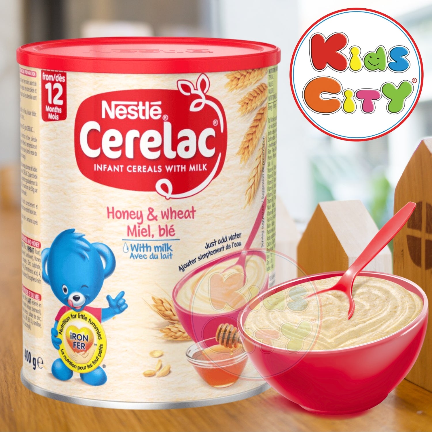 Nestle Cerelac Honey & Wheat With Milk (12m+) - 400g (Imported)