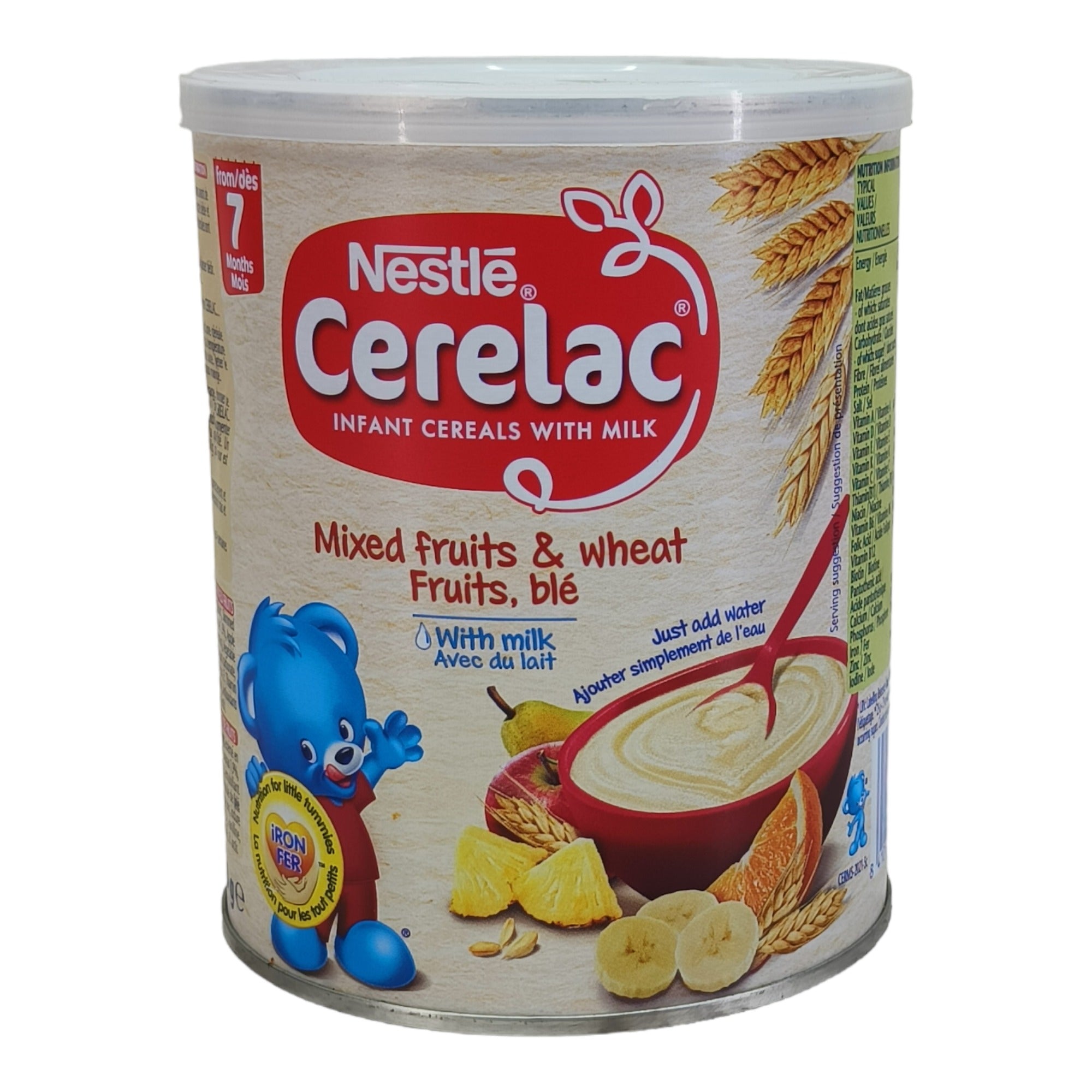 Nestle Cerelac Mixed Fruits & Wheat With Milk (7m+) - 400g (Imported)