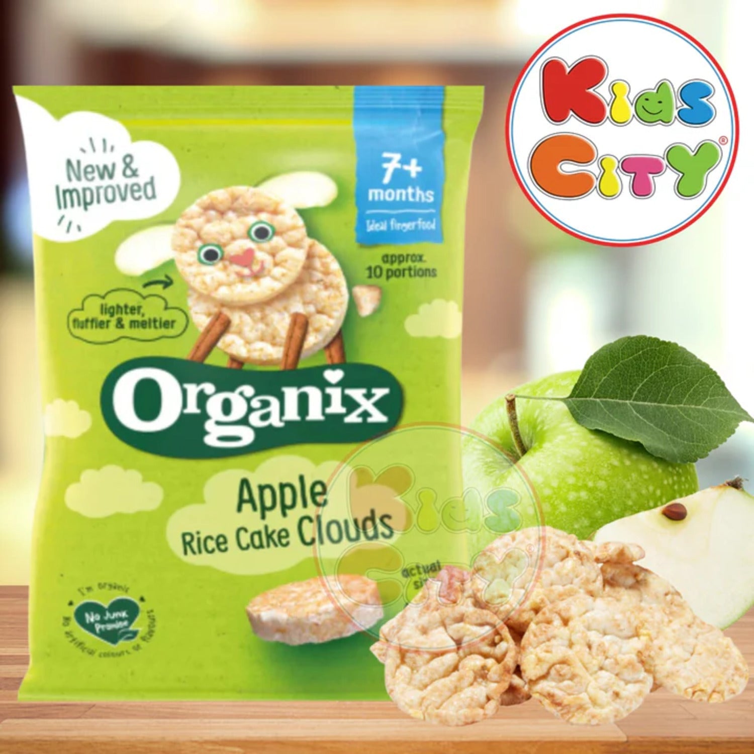 Organix Finger Foods 40g, Apple Rice Cakes Clouds