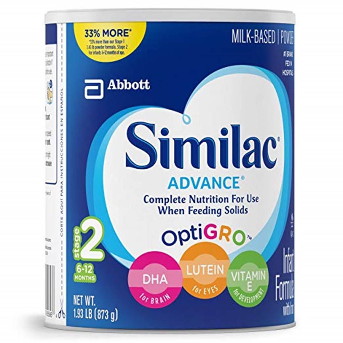 Similac Advance Infant Formula Stage 2 (6-12m) - 873G (USA)