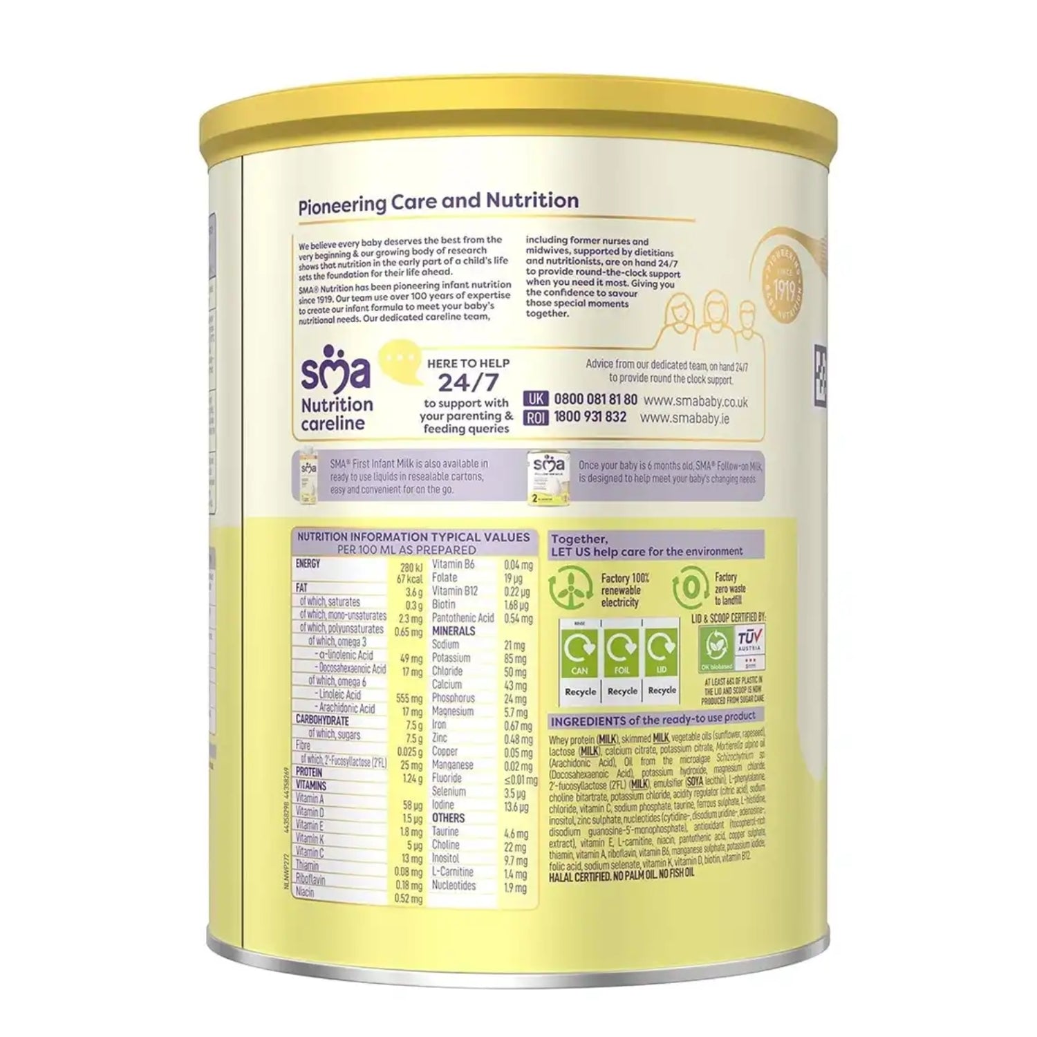 SMA Pro 1 First Infant Milk - 800g