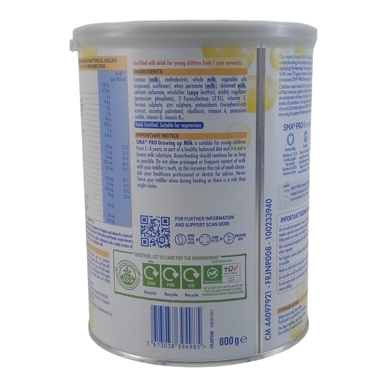 SMA Pro 3 Toddler Milk - 800g