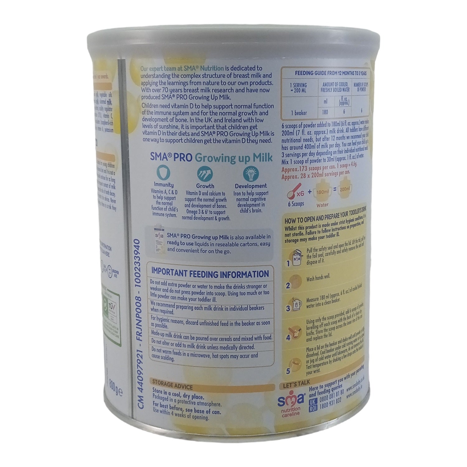 SMA Pro 3 Toddler Milk - 800g