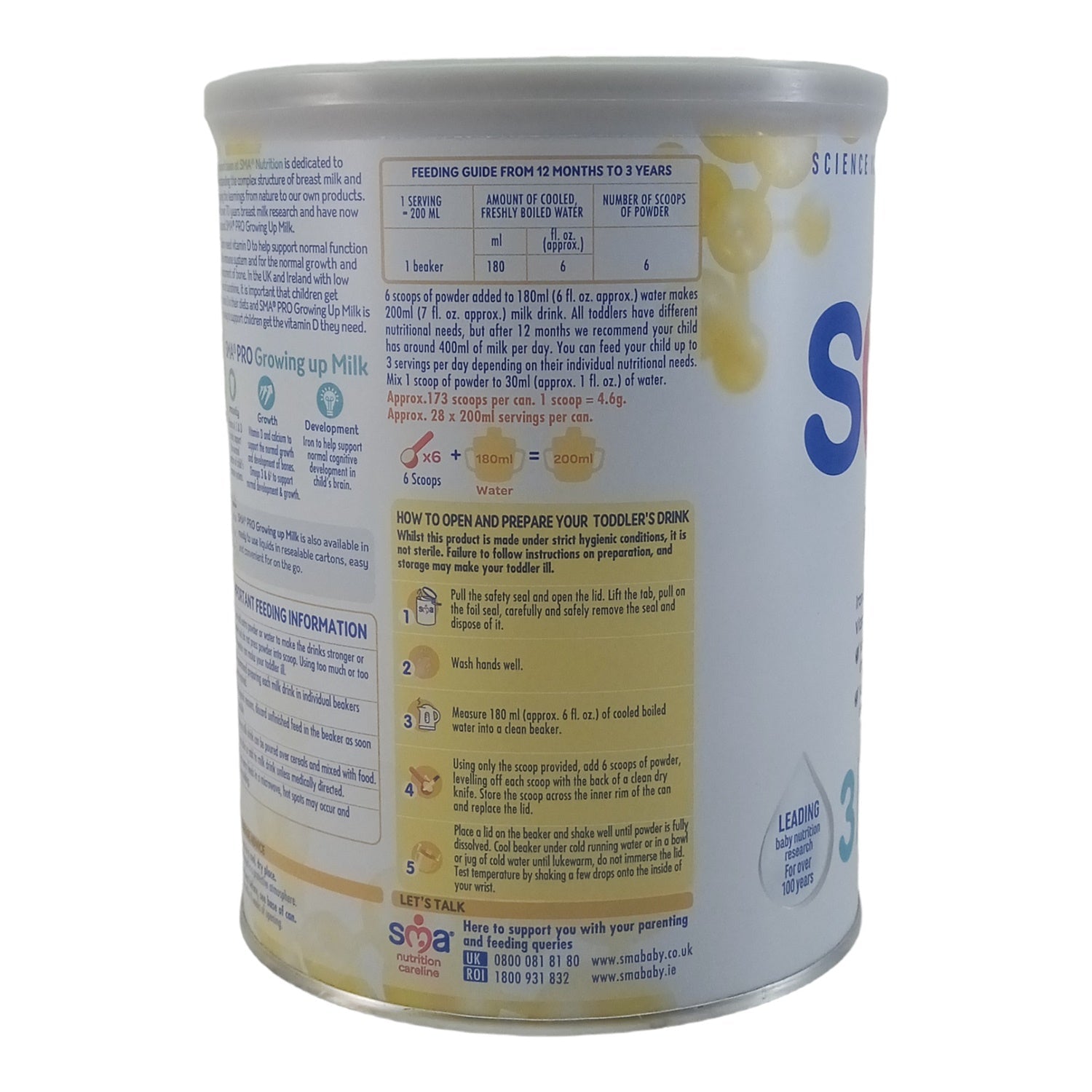 SMA Pro 3 Toddler Milk - 800g