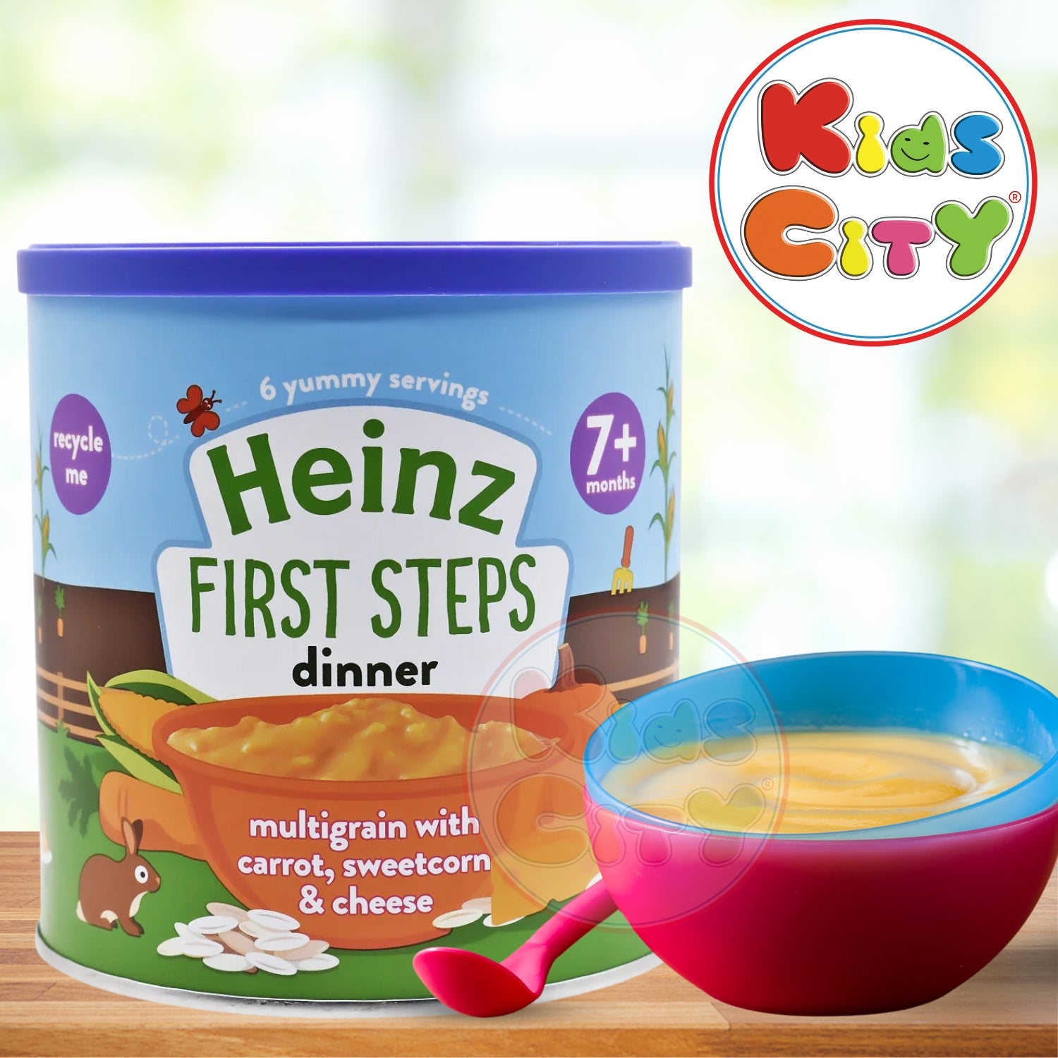 Heinz Baby Cereal, Multigrain with Carrot, Sweetcorn, Cheese 7m, 200g