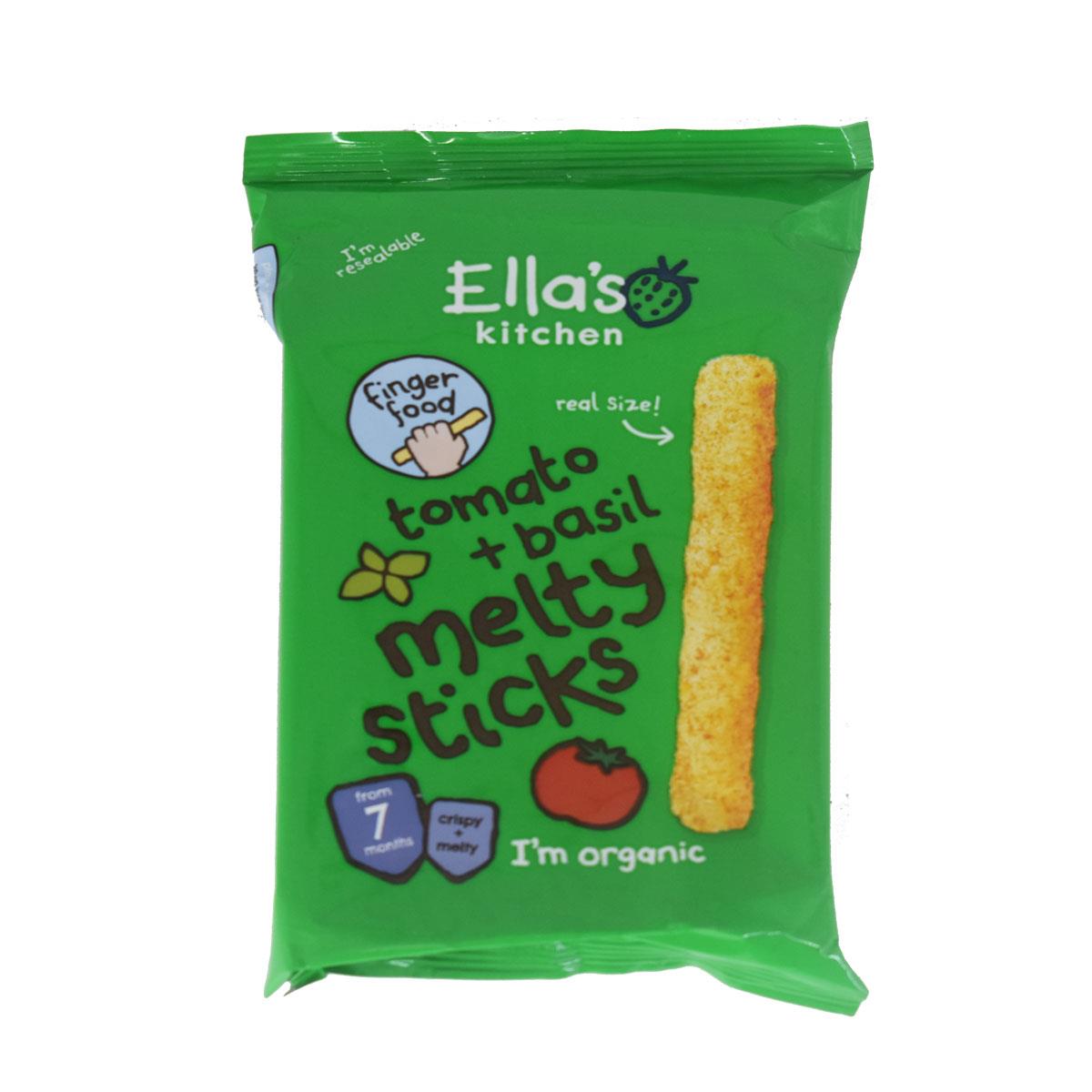 Ellas Kitchen Melty Sticks, Tomato + Basil - 16g