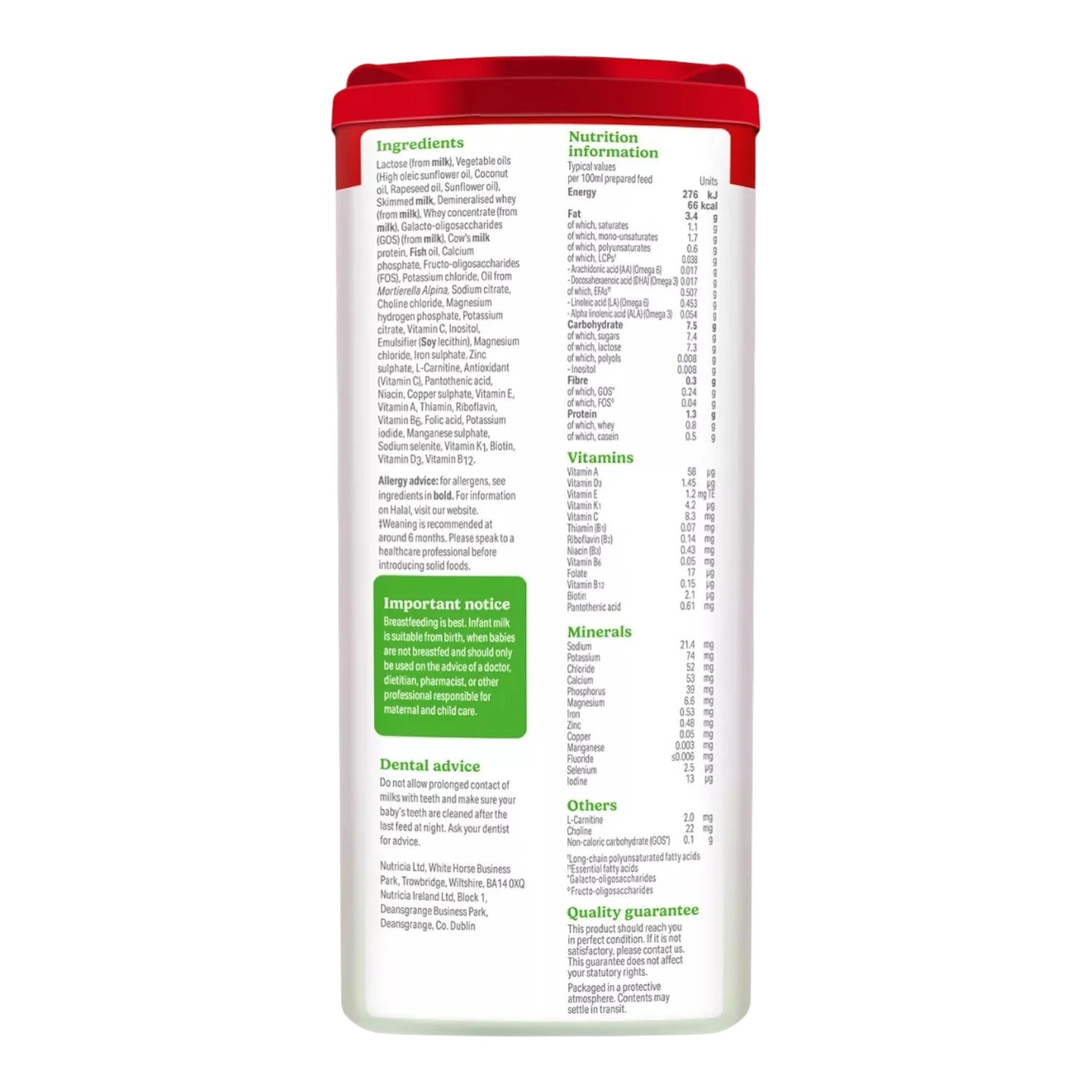 Cow & Gate Stage 1, First Infant Milk (0m+) 800g (Pack of 1)