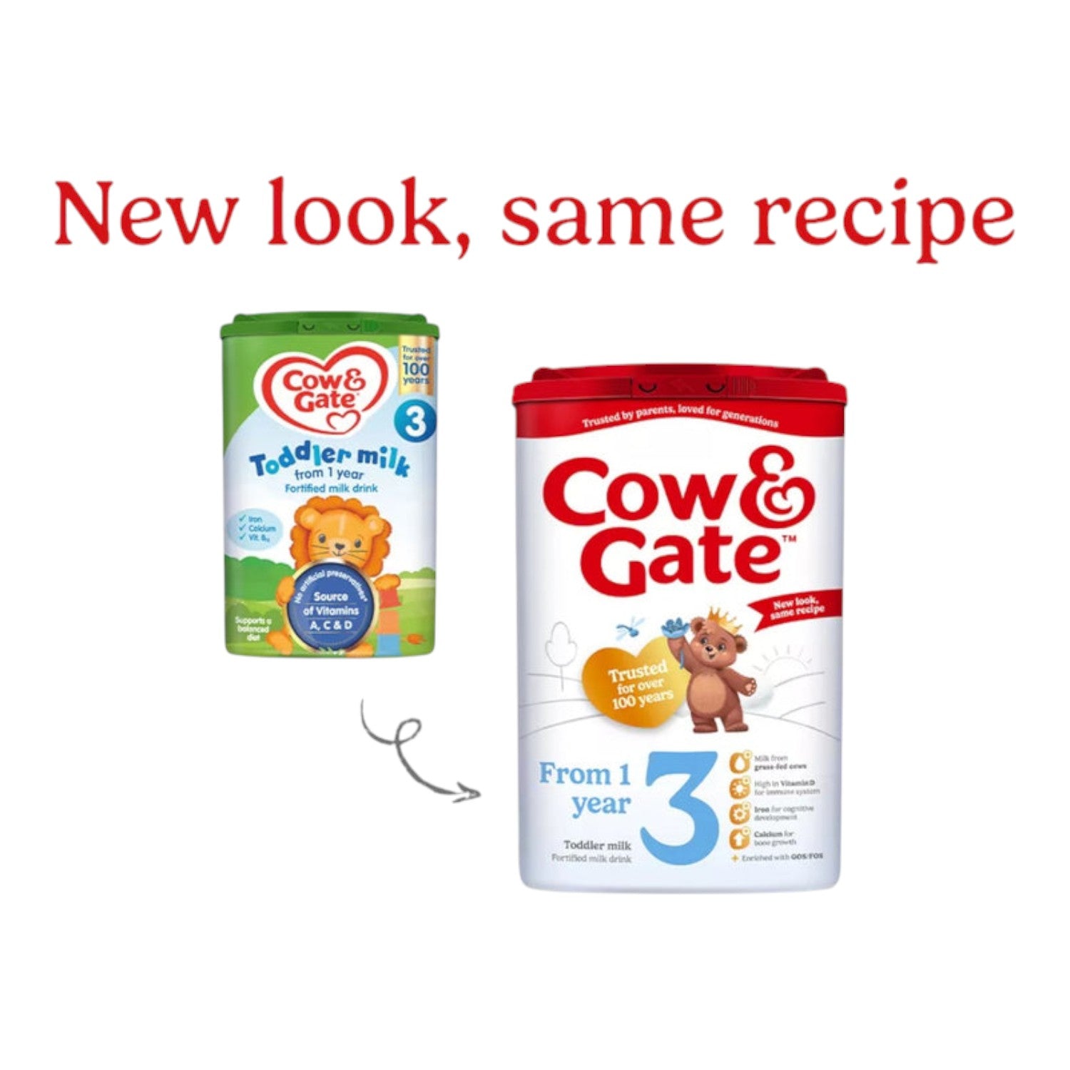 Cow & Gate Stage 3, Toddler Milk (1y+) 800g (Pack of 1)