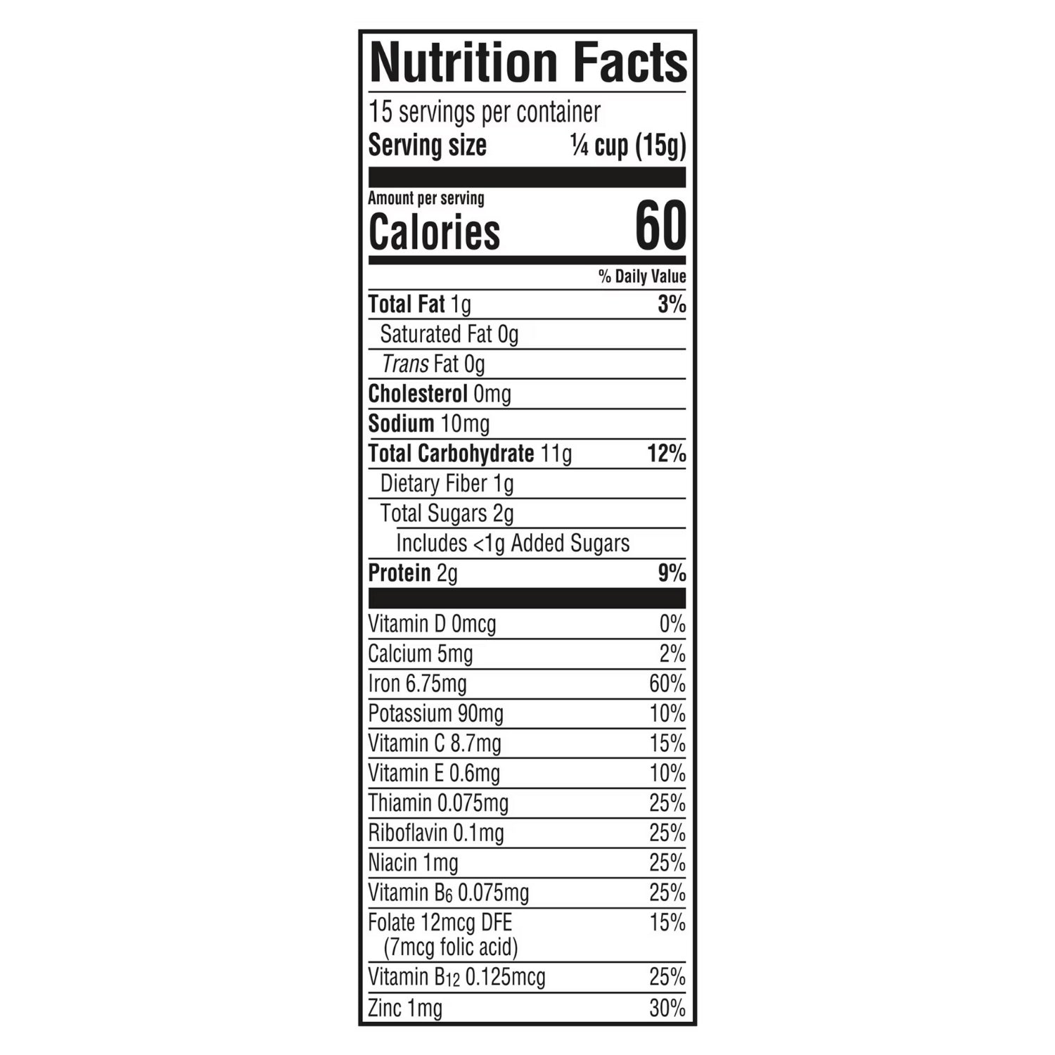 Gerber Cereal for Baby, Powerblend, Probiotic Oatmeal Lentil, Peach & Apple (Sitter) - 227g (8oz)