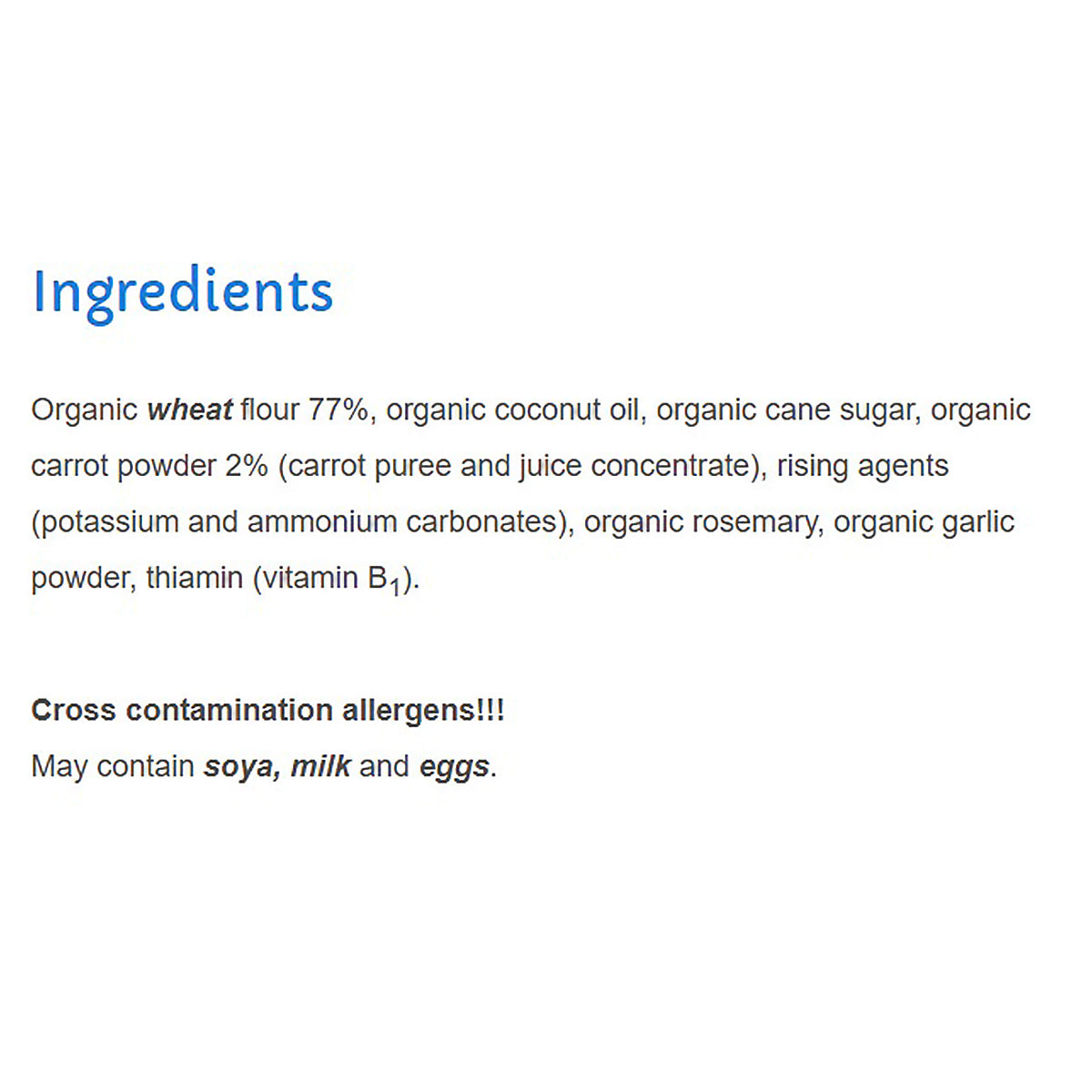 SMA Nutrition Little Steps Savoury Crackers Carrot (12m+) - 100g