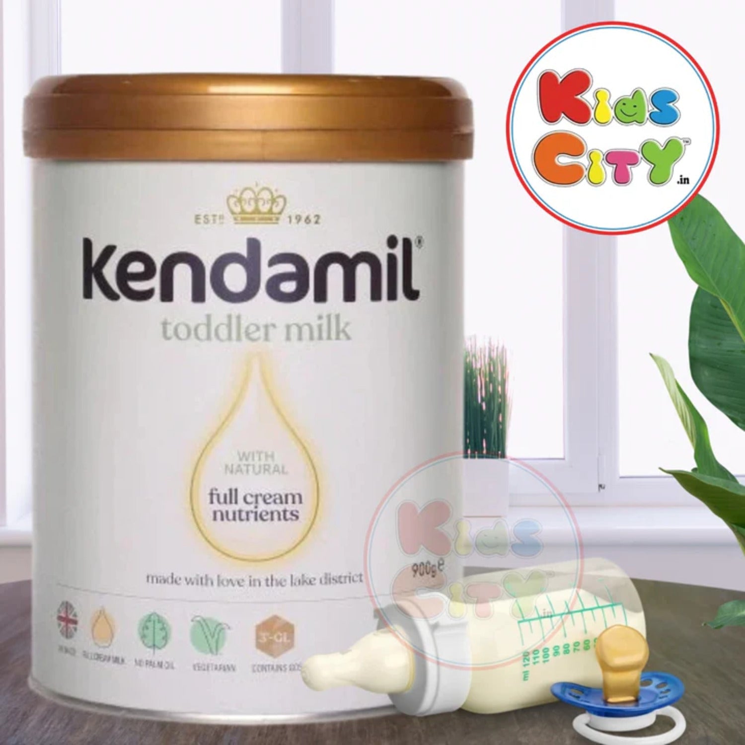 Kendamil 3, Toddler Milk, Whole Milk Fats (12-36m) 900g (Pack of 1)