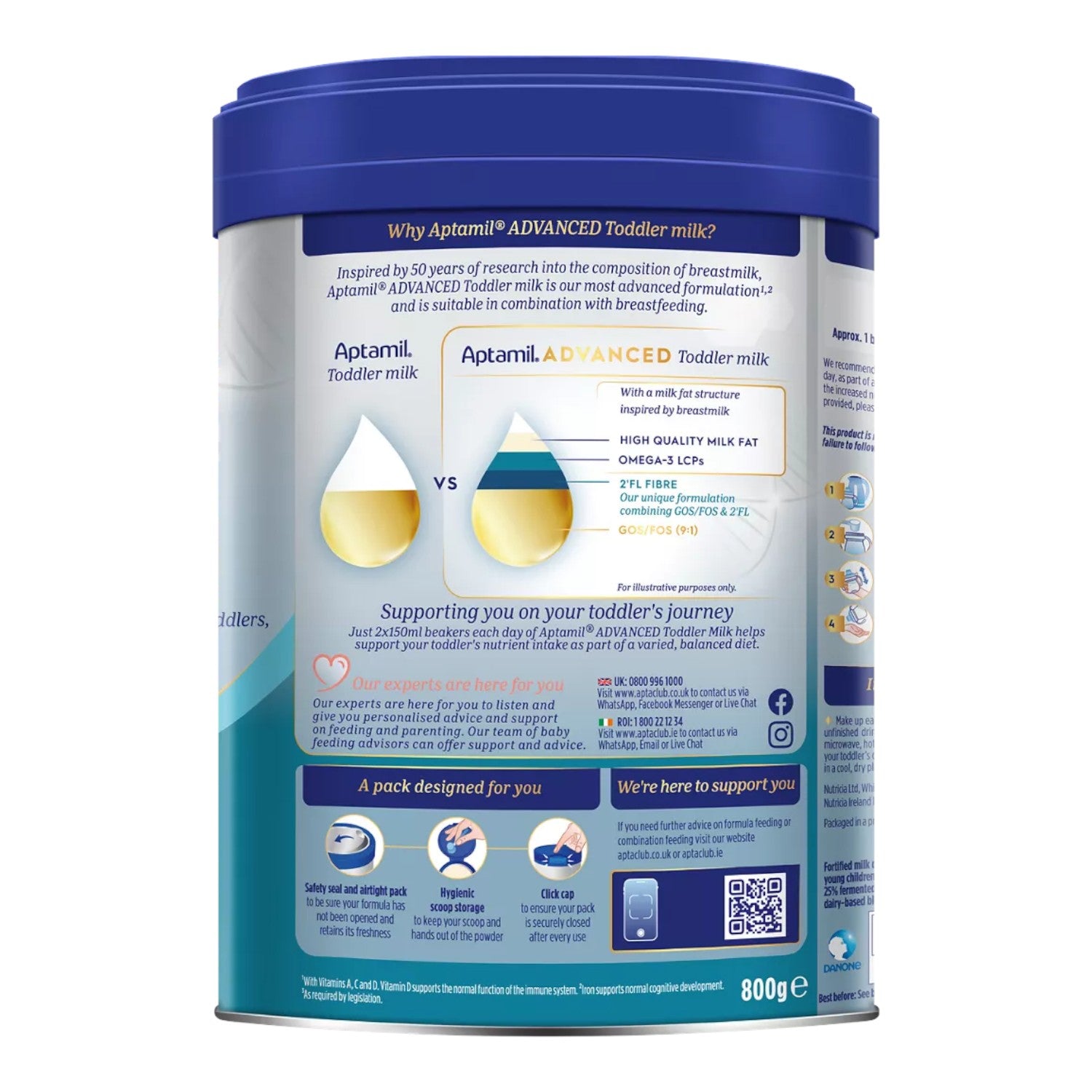 Aptamil Advanced 3 Toddler Milk (12-36m) 800g (Pack of 1)