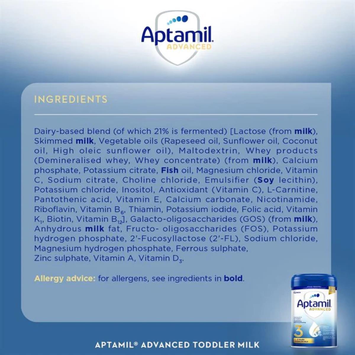 Aptamil Advanced 3 Toddler Milk (12-36m) - 800g