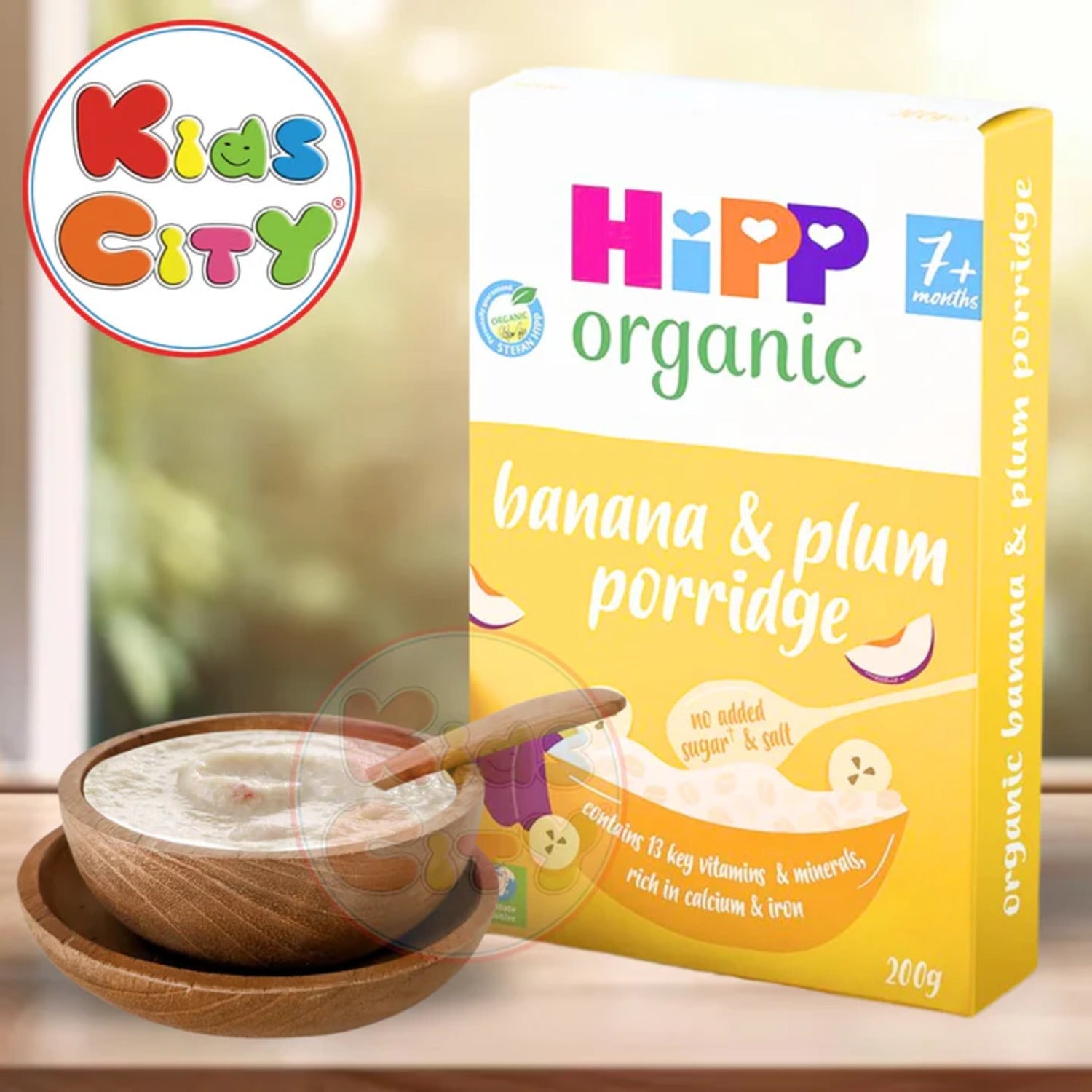 Hipp Organic Banana, Plum Porridge 7m, 200g