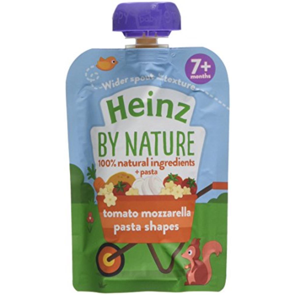 Heinz Baby Puree, Tomato Mozzarella Pasta Shapes - 100g