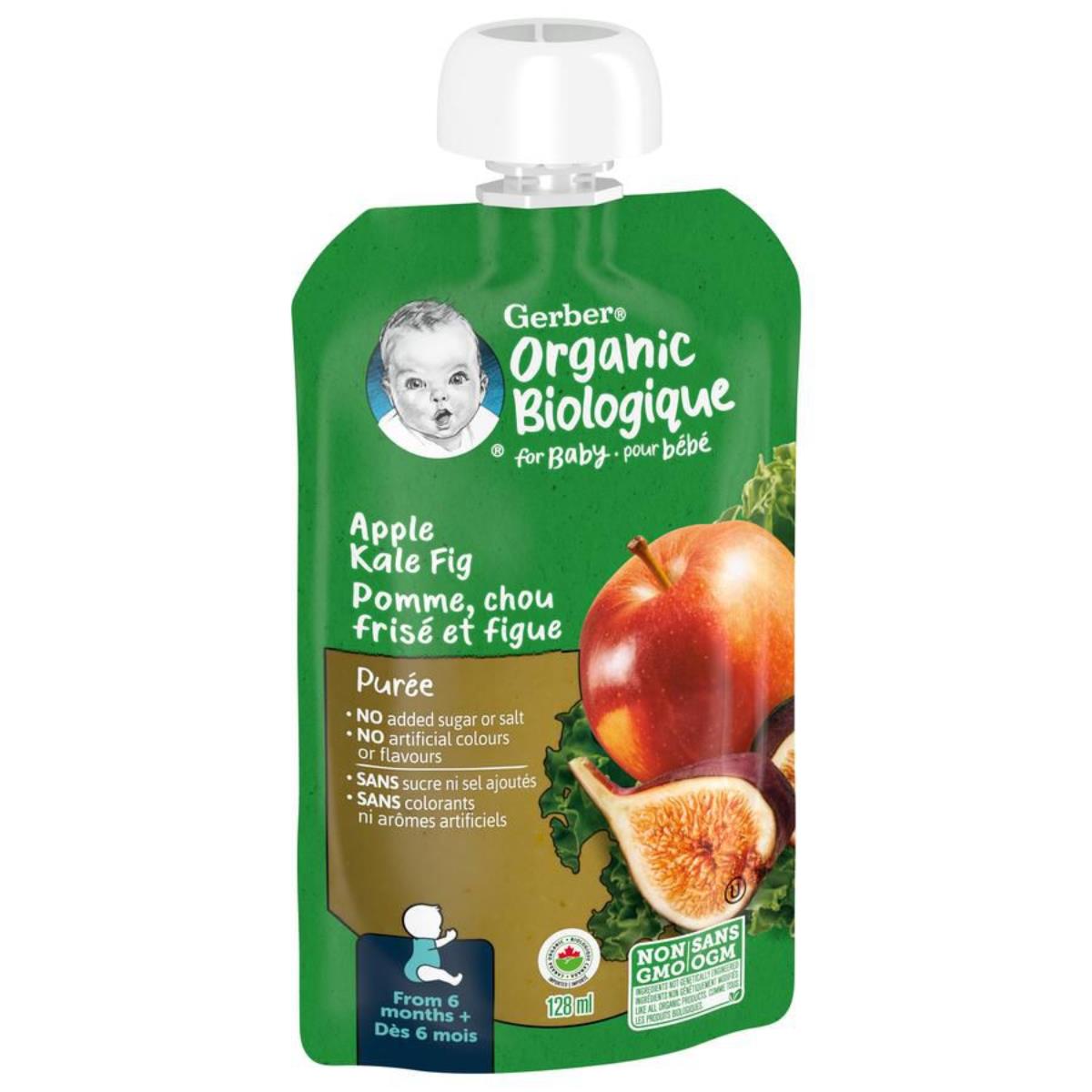 Gerber Organic Baby Puree, Apple Kale Fig