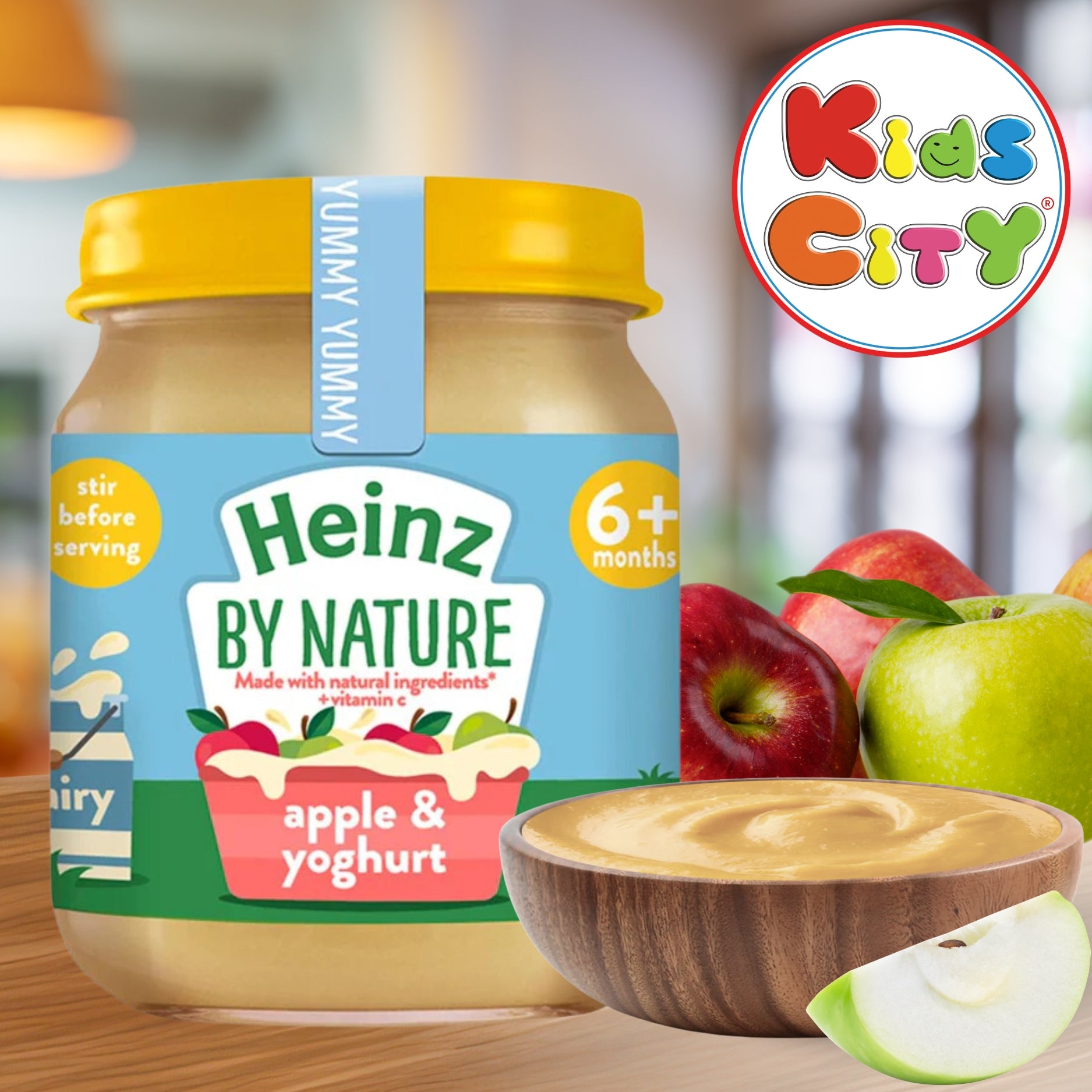 Heinz By Nature Baby Puree Bottle, Apple & Yoghurt - 120g