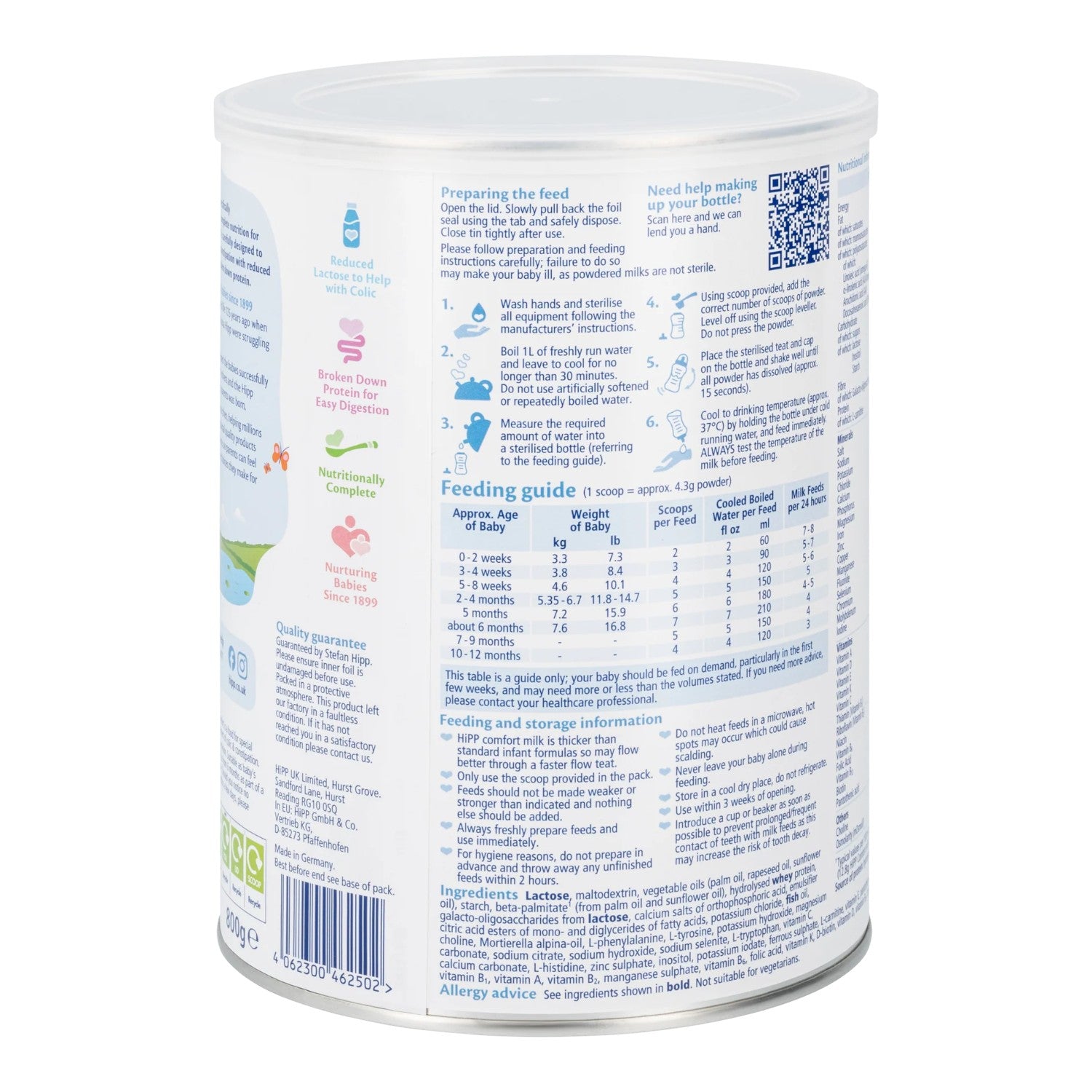 Hipp Comfort Milk Combiotic from birth - 800g