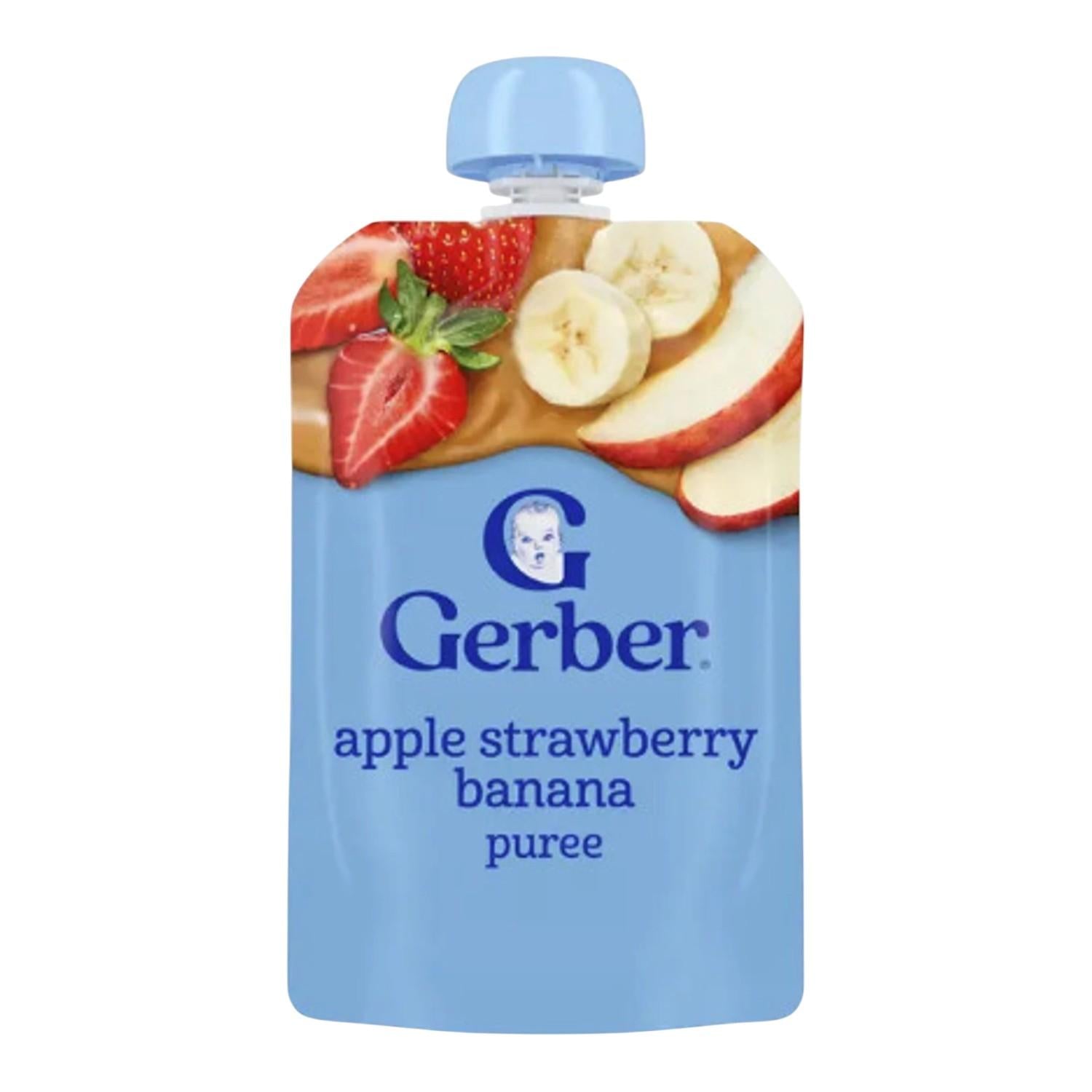 Gerber Natural For Baby 2nd Foods, Apple Strawberry Banana, 99g