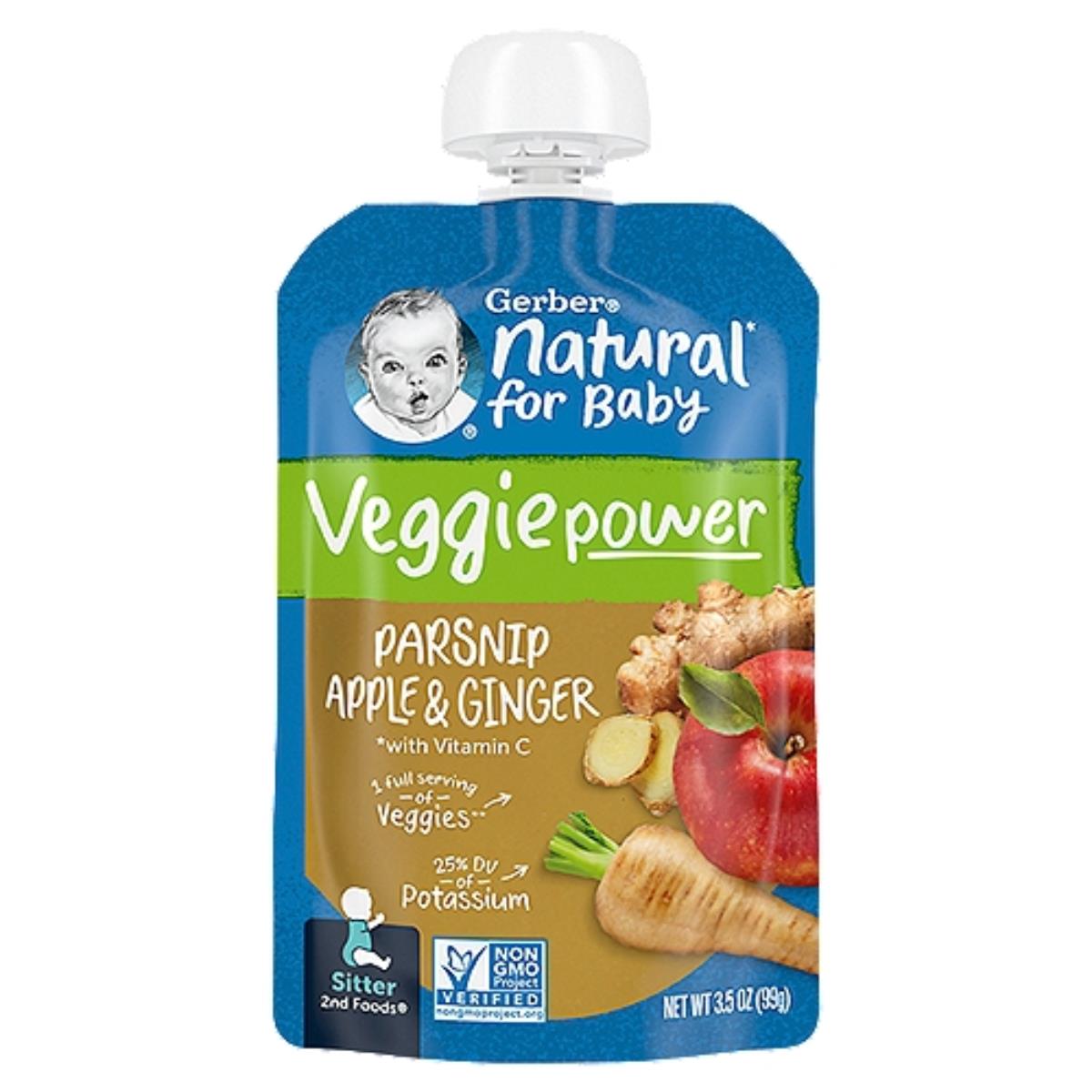 Gerber Baby Puree, Parsnip Apple & Ginger - 99g