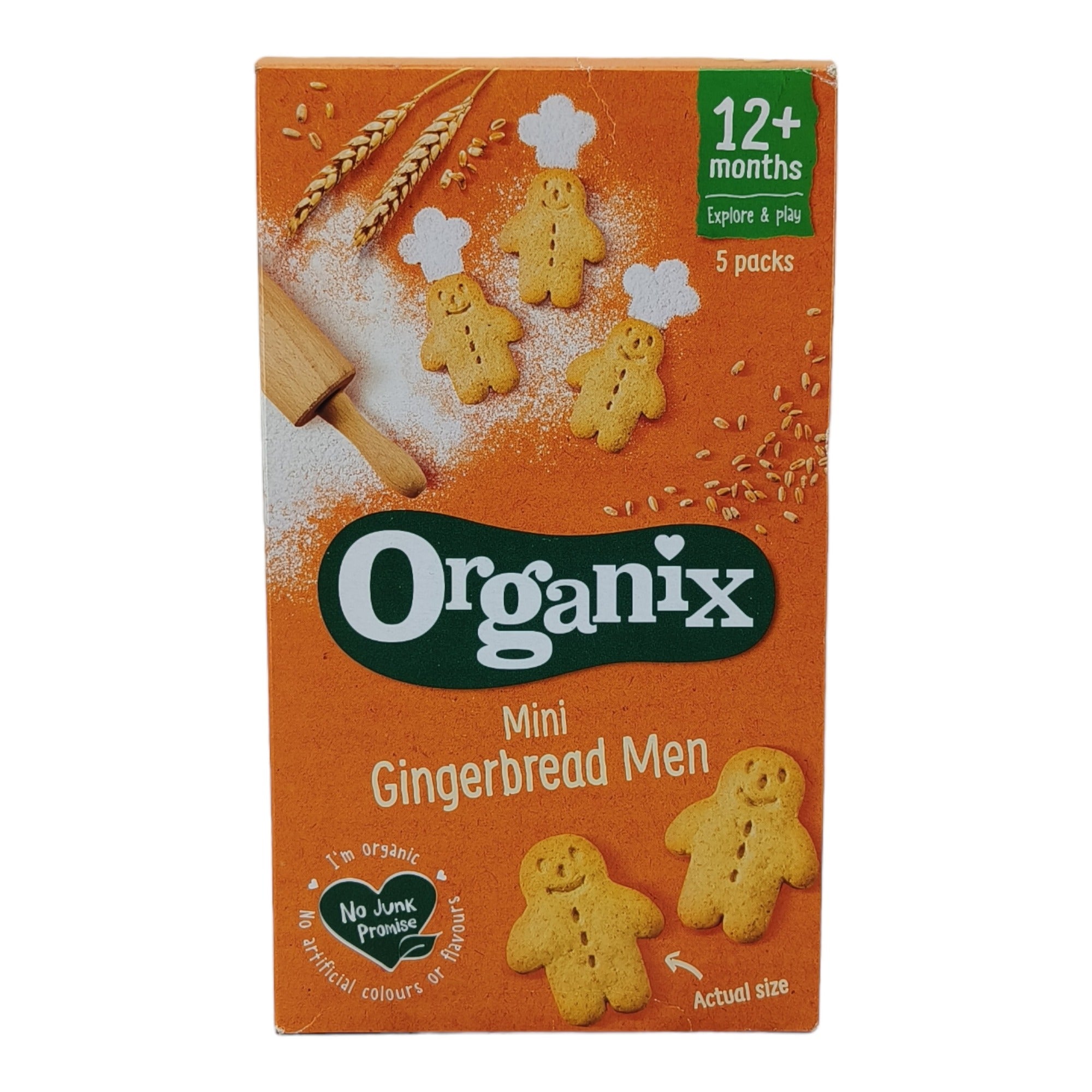 Organix Mini Gingerbread Men Biscuits - 125g