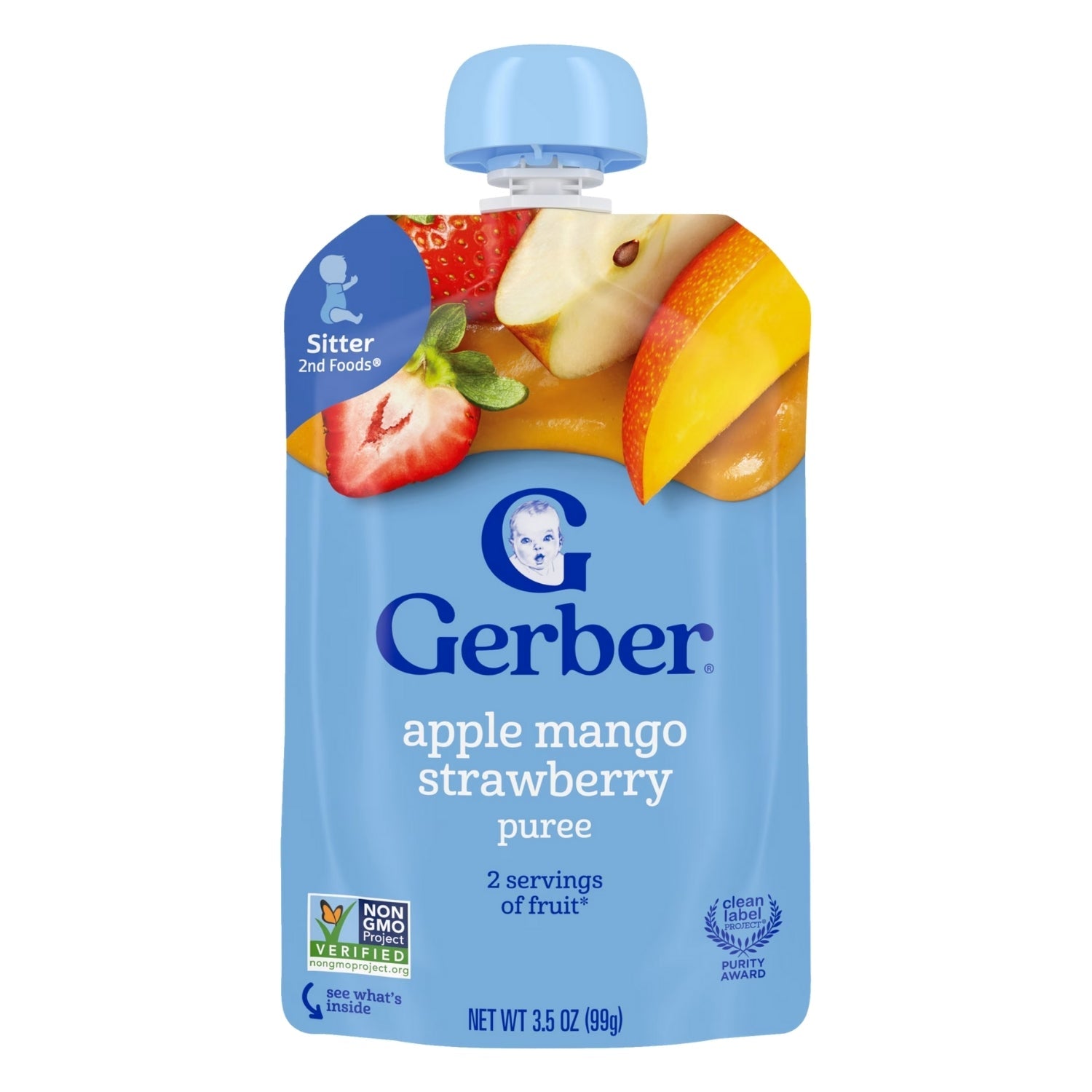 Gerber Natural for Toddler Apple Mango Strawberry - 99g