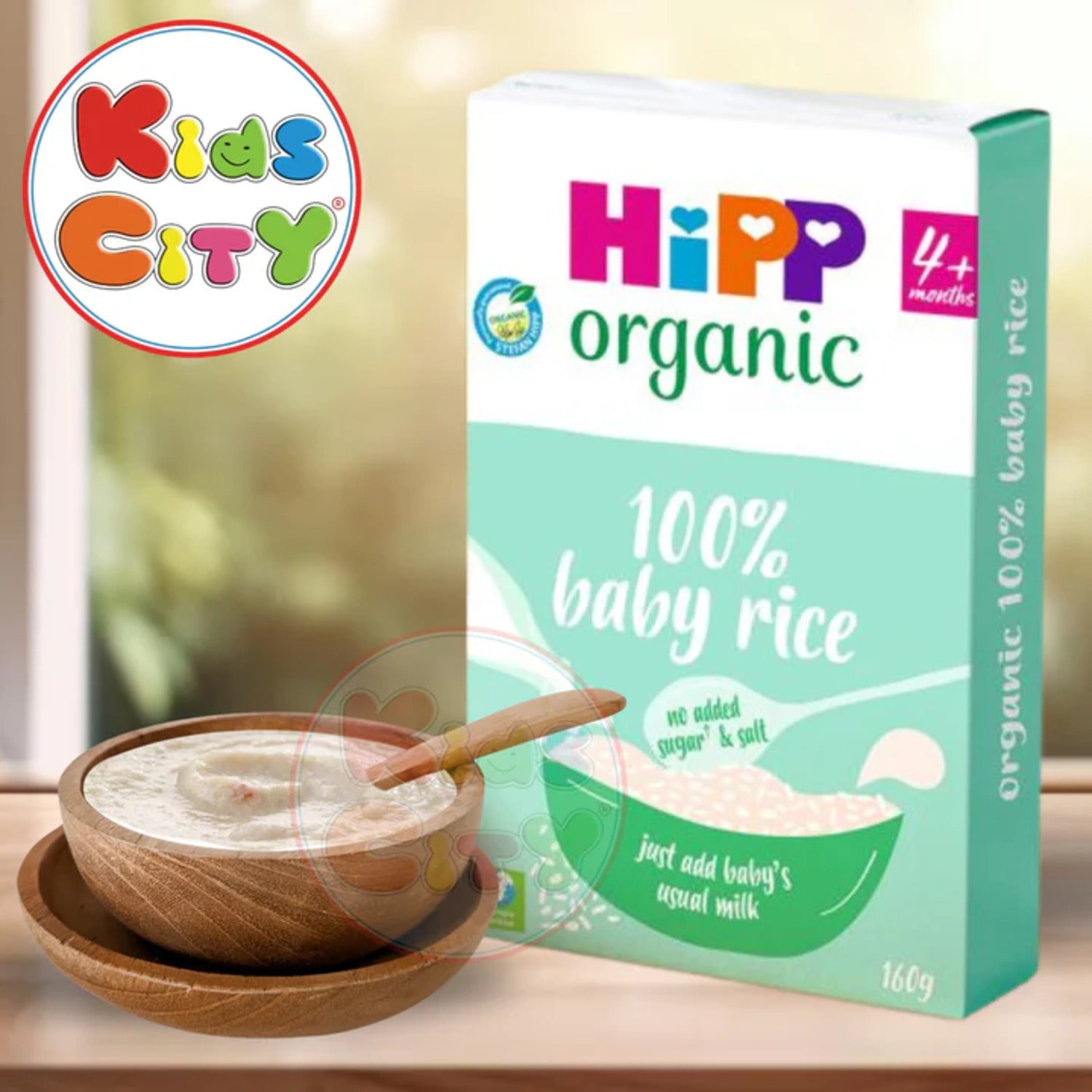 Hipp Organic Baby Rice, Ideal for Weaning 4m, 160g