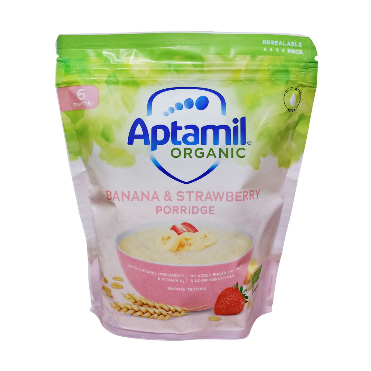 Aptamil Organic Banana & Strawberry Porridge (6m+) - 180g