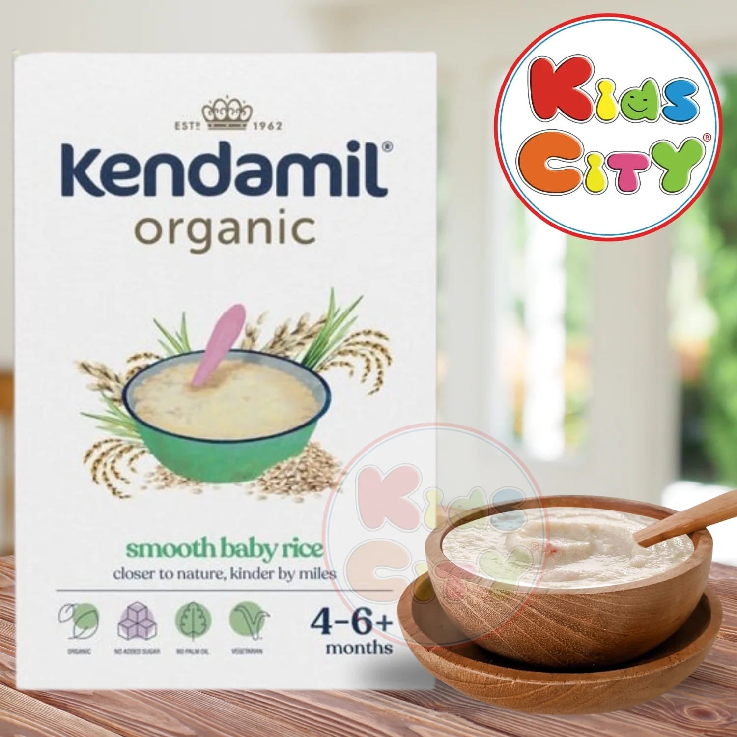 Kendamil Organic Smooth Baby Rice 4-6m, 120g