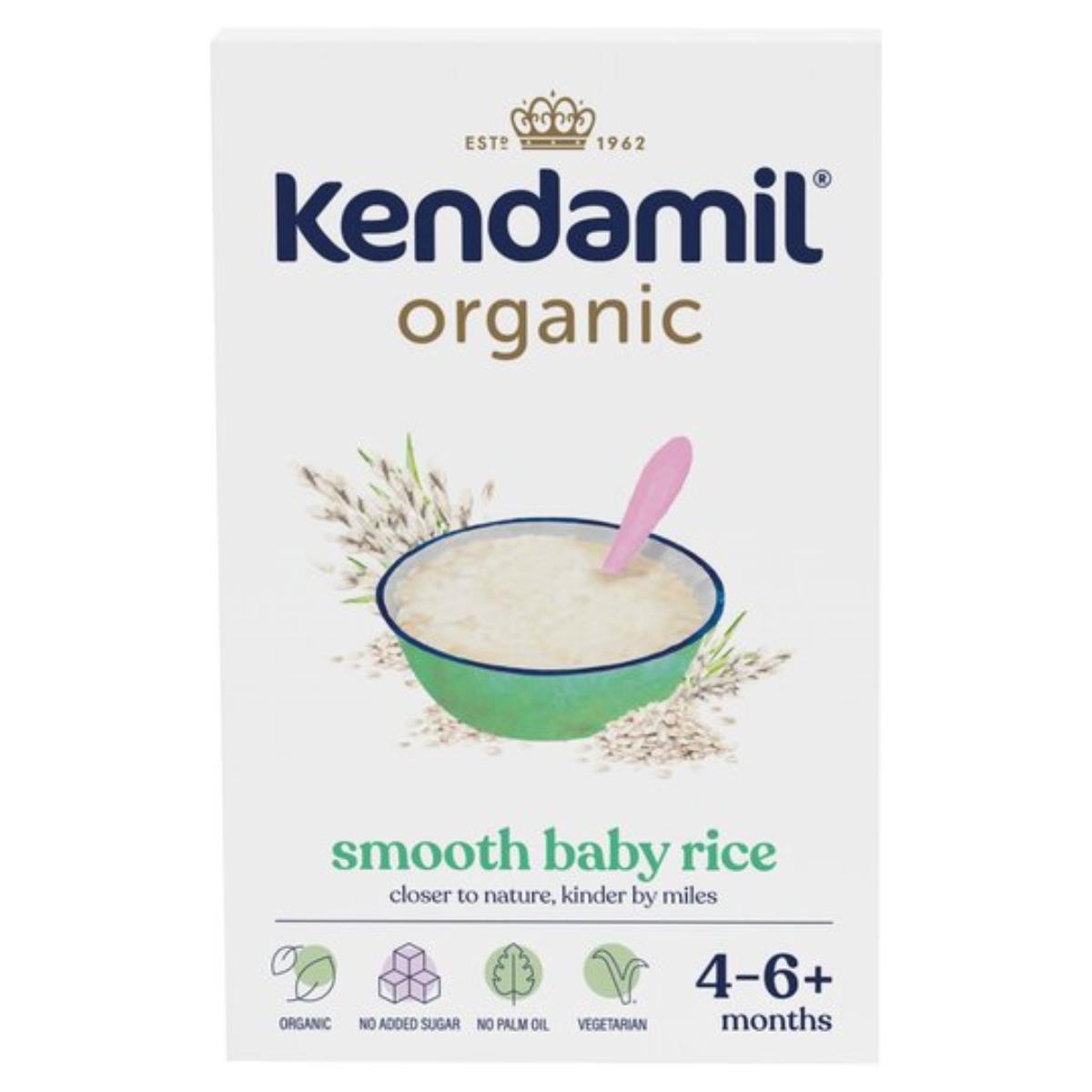 Kendamil Organic Smooth Baby Rice (4-6m+) - 120g