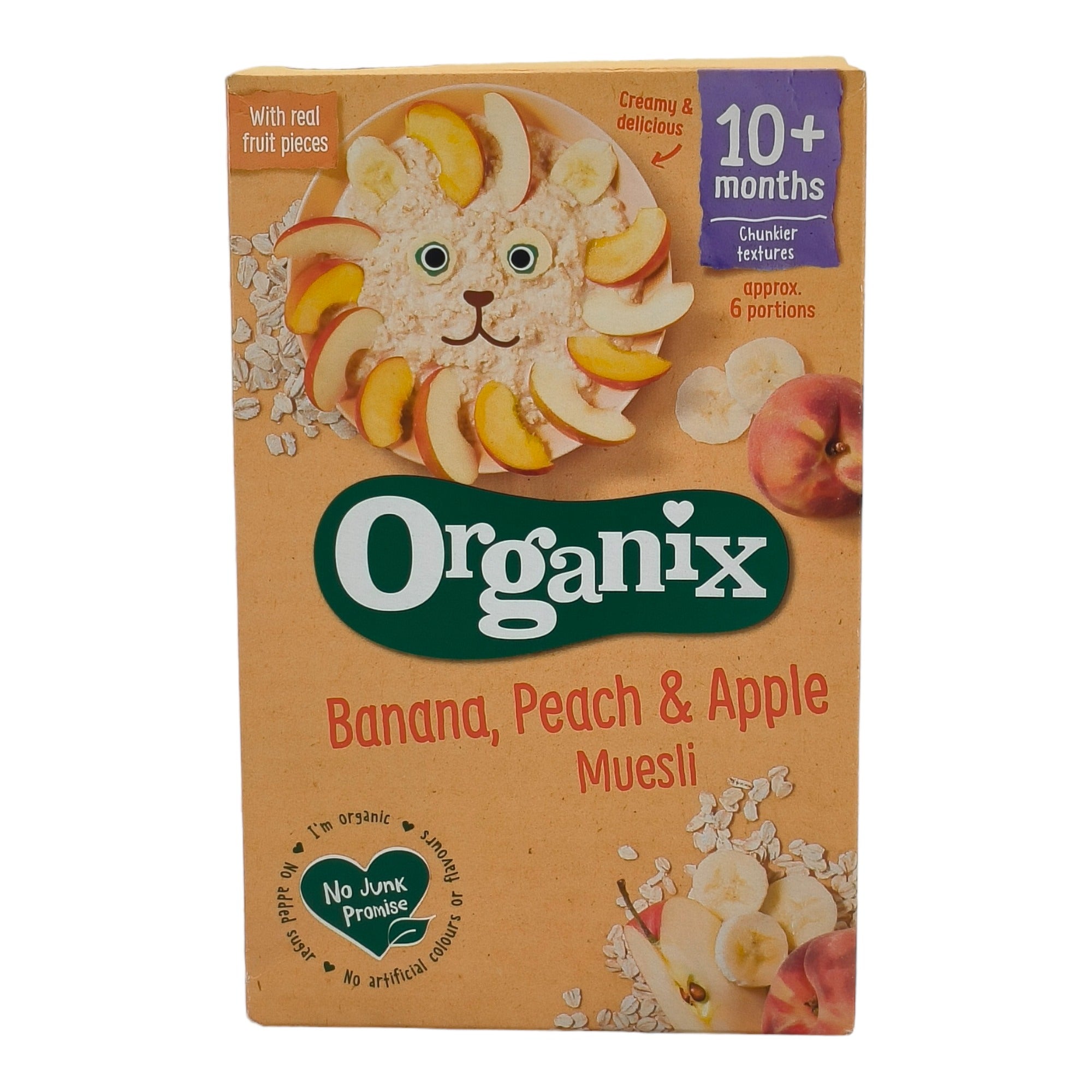 Organix Banana, Peach & Apple Muesli (10m+) - 200g