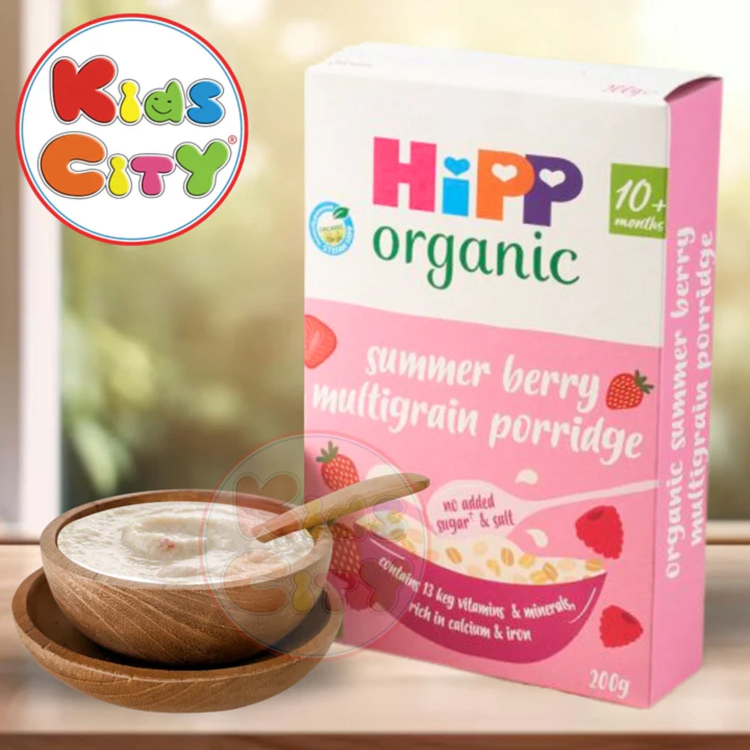 Hipp Organic Summer Berry Multigrain Porridge 10m, 200g