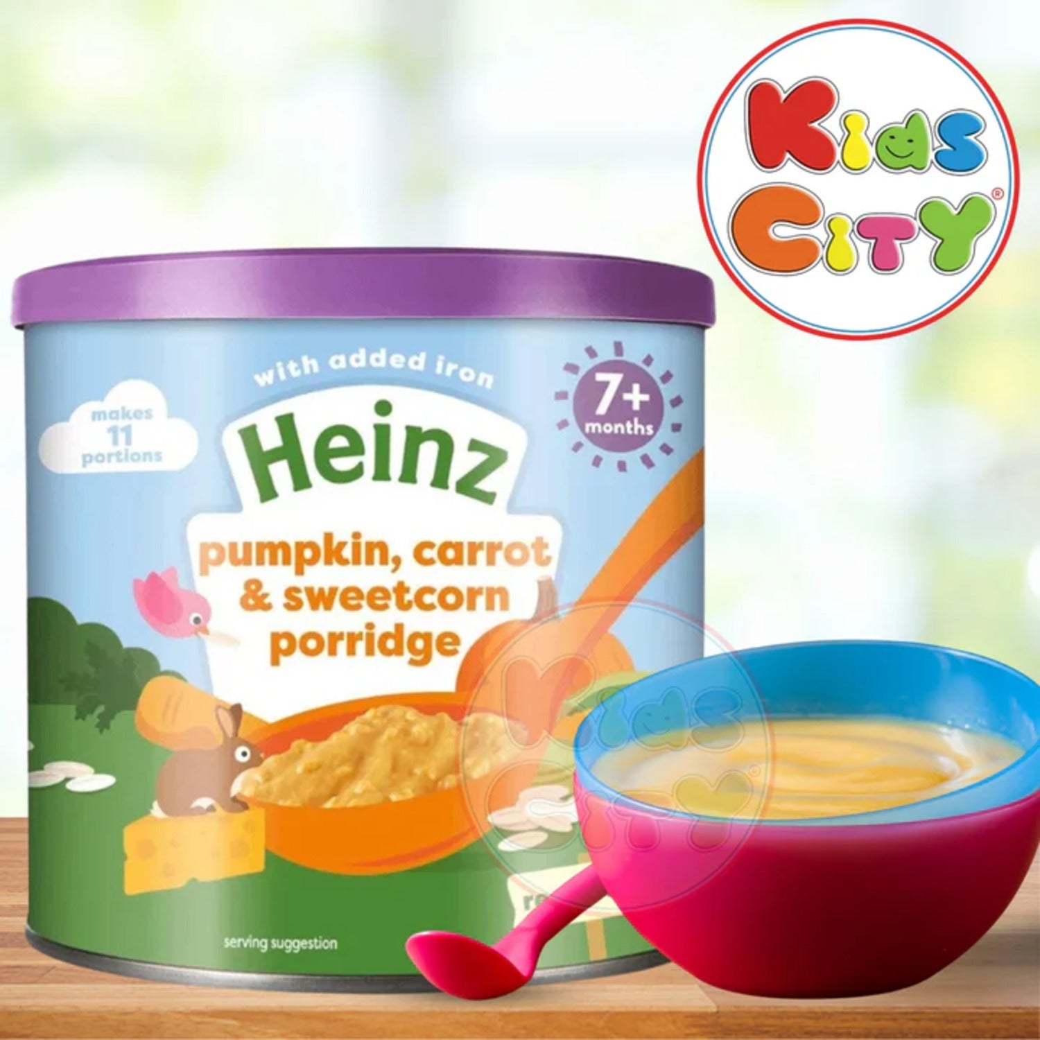 Heinz Baby Cereal, Pumpkin, Carrot, and Sweetcorn Poridge 7m, 200g