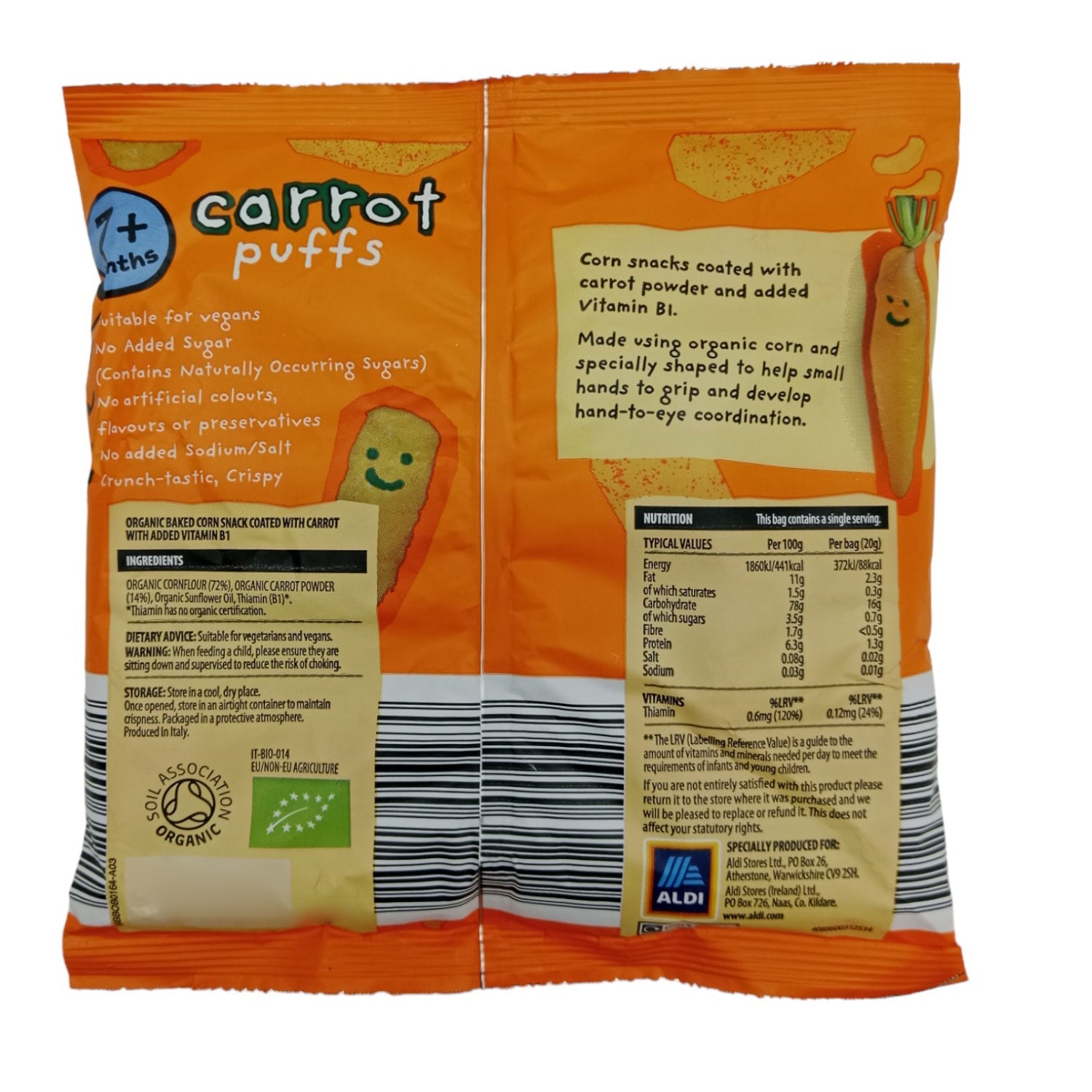 Organic Mamia Carrot Puffs (7m+) - 20g