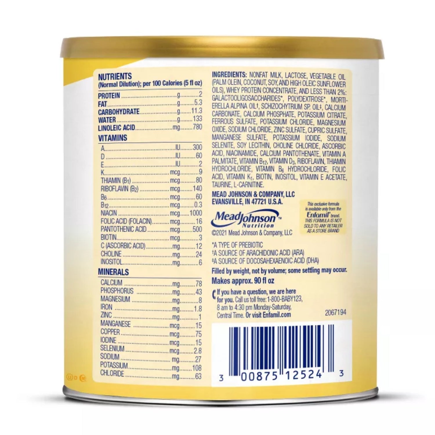 Enfamil Infant Formula Milk based Powder (0-12m) - 354g