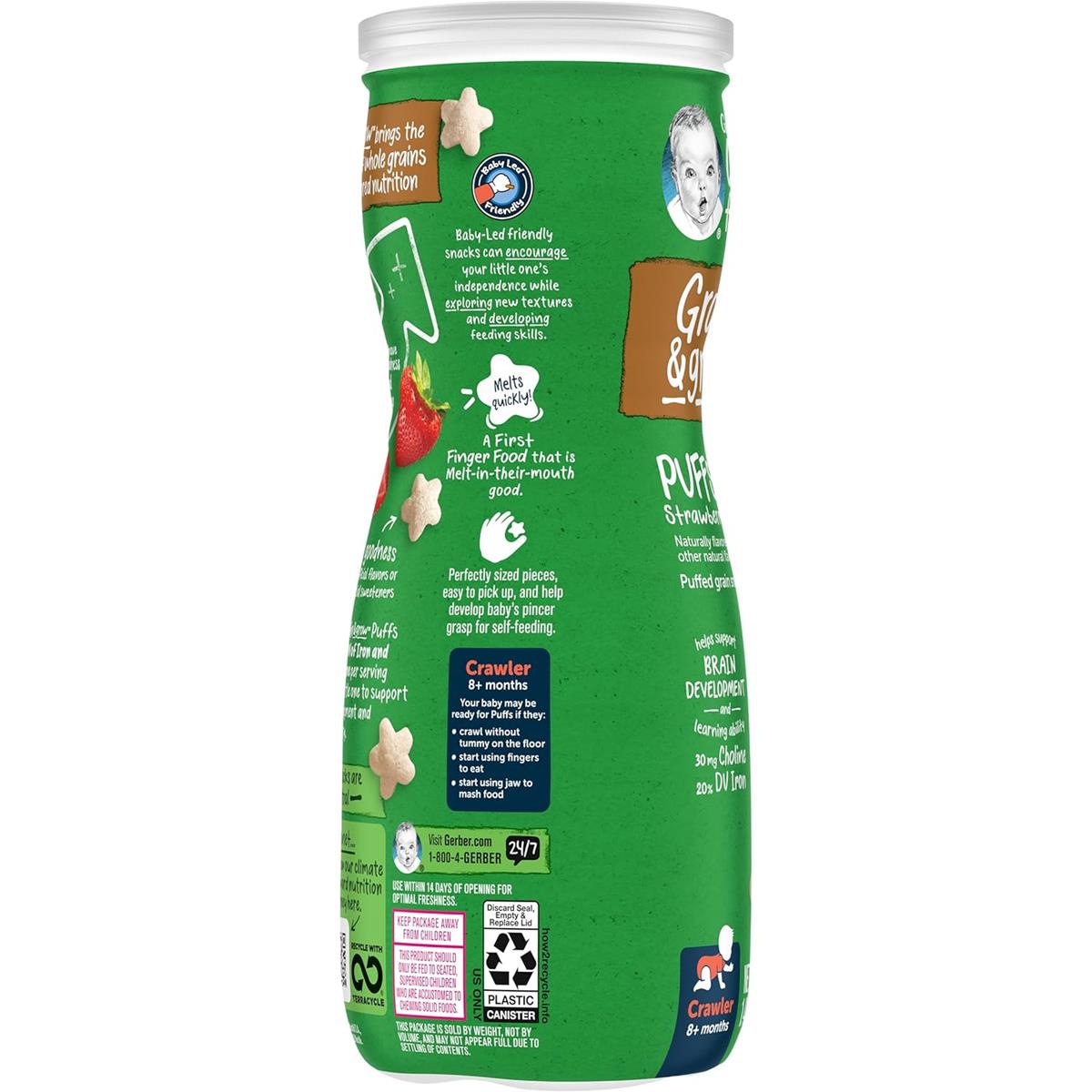 Gerber Organic Puffs Strawberry