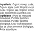 Gerber Organic Biologique for Baby, 2nd Foods for Sitter, 128ml - Mango Apple Carrot Kale