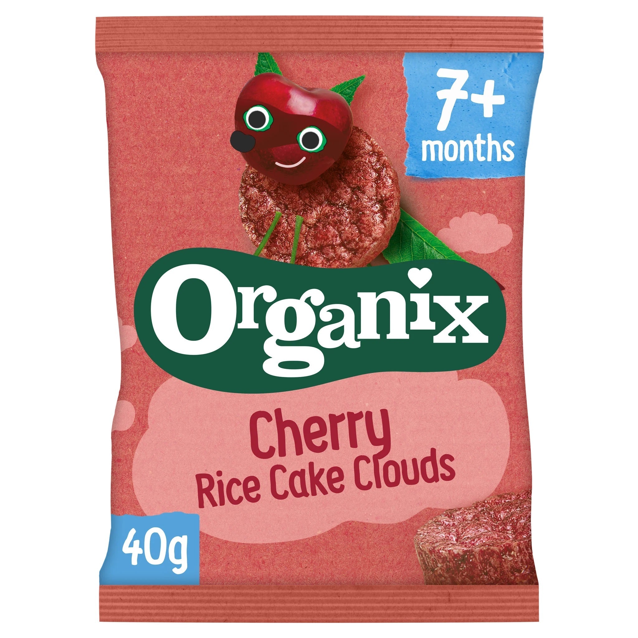 Organix Finger Foods 40g - Cherry Rice Cakes Clouds