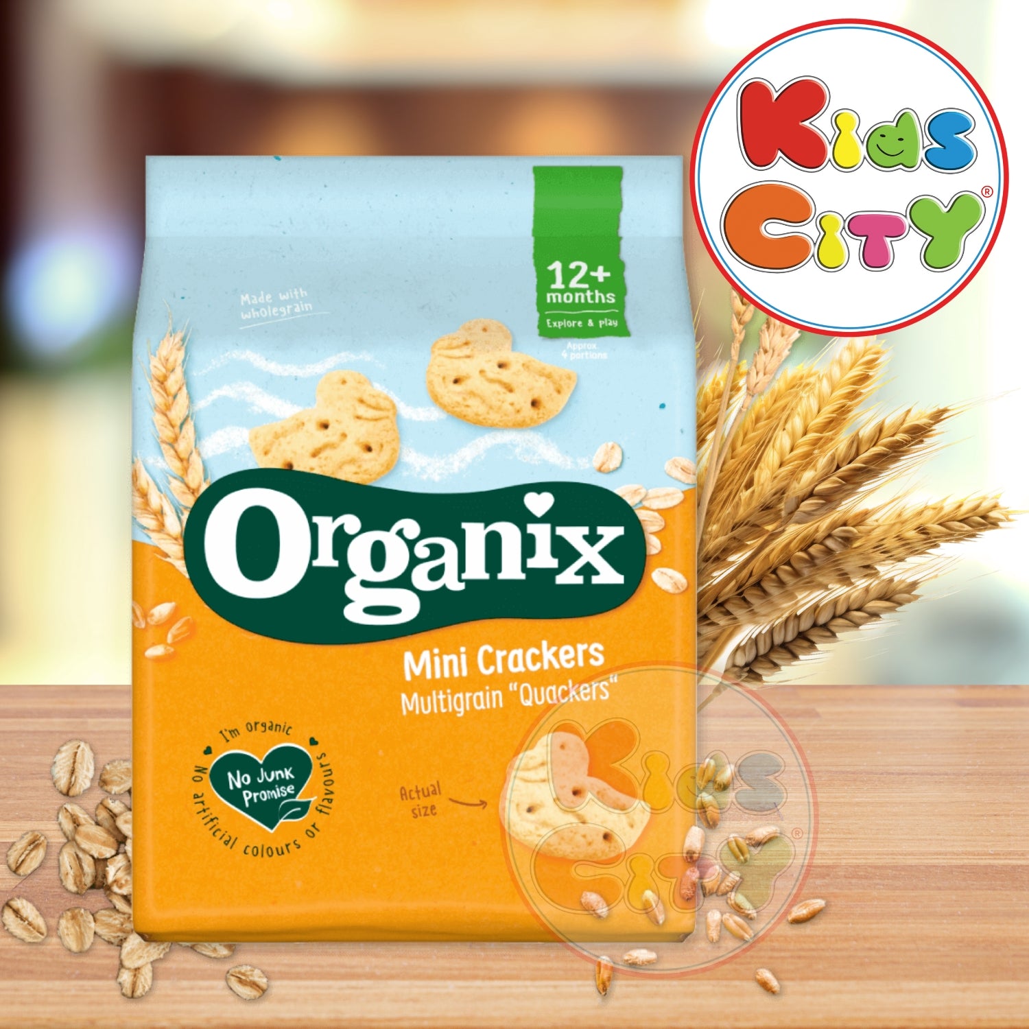 Organix Mini Crackers Multigrain Quackers (12m+) - 80g