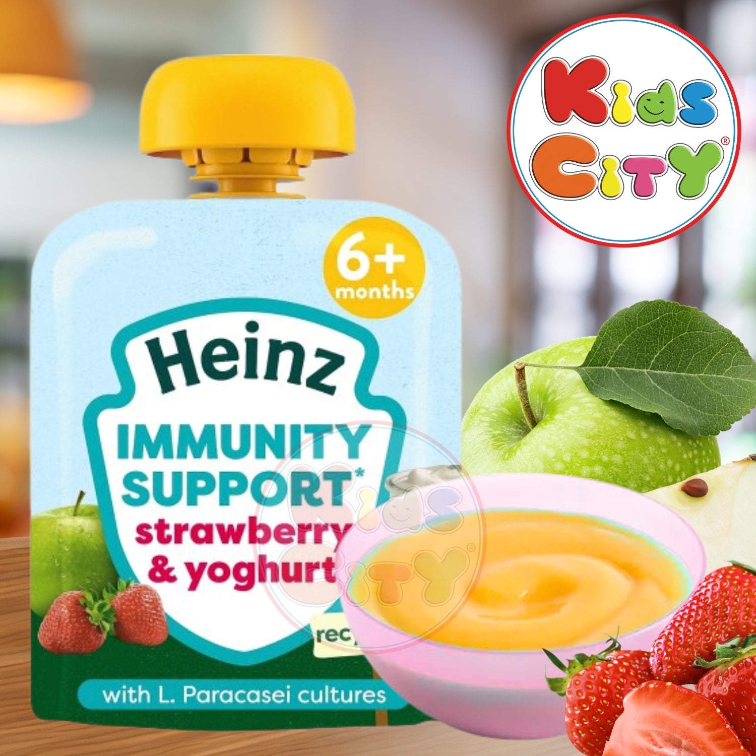 Heinz Baby Puree, Immunity Support, Strawberry & Yoghurt